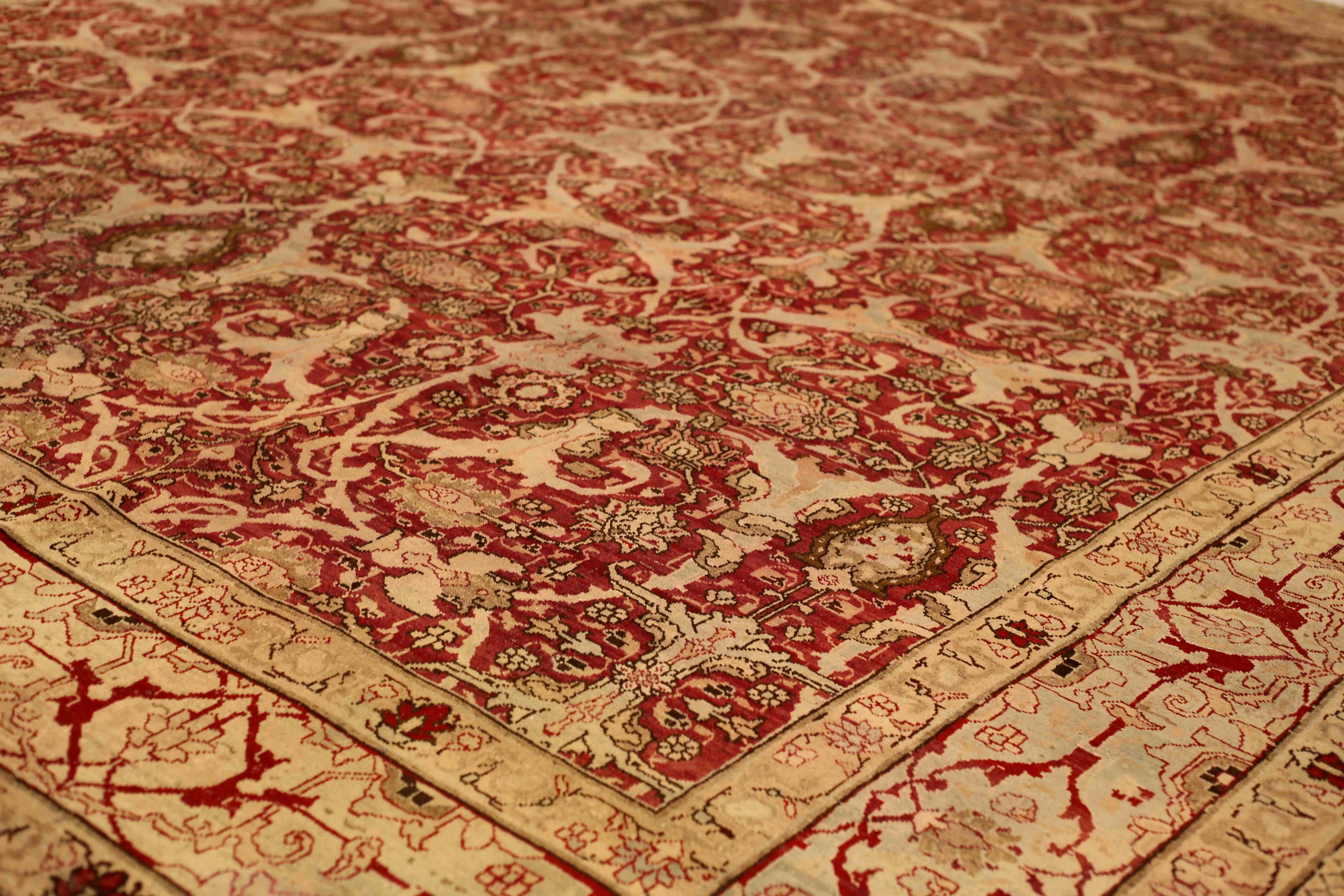 Thumbnail 6 for Antique Persian Yazd Transitional Rug 54083