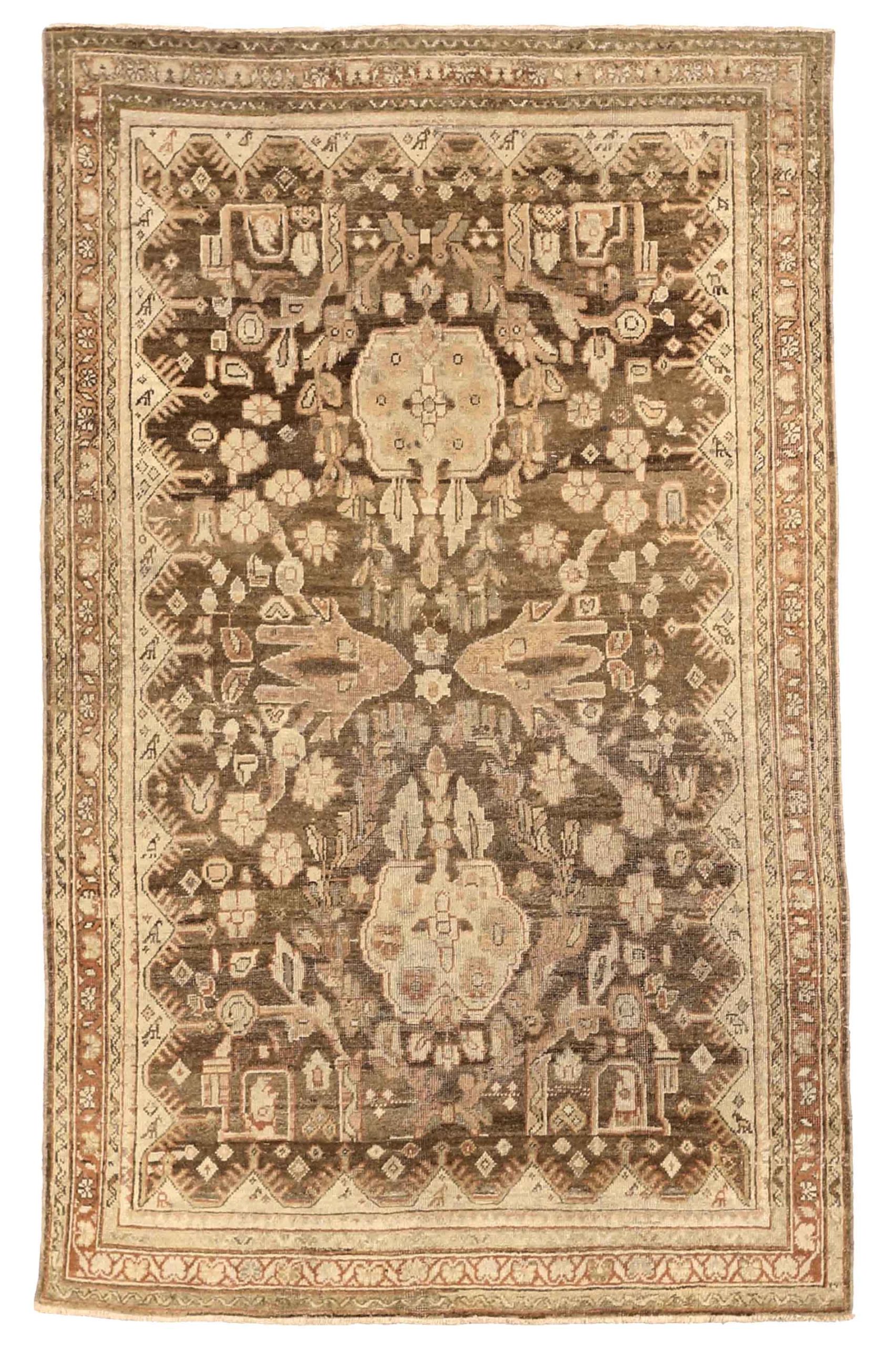 Thumbnail 6 for Antique Persian Malayer Transitional Rug 54047