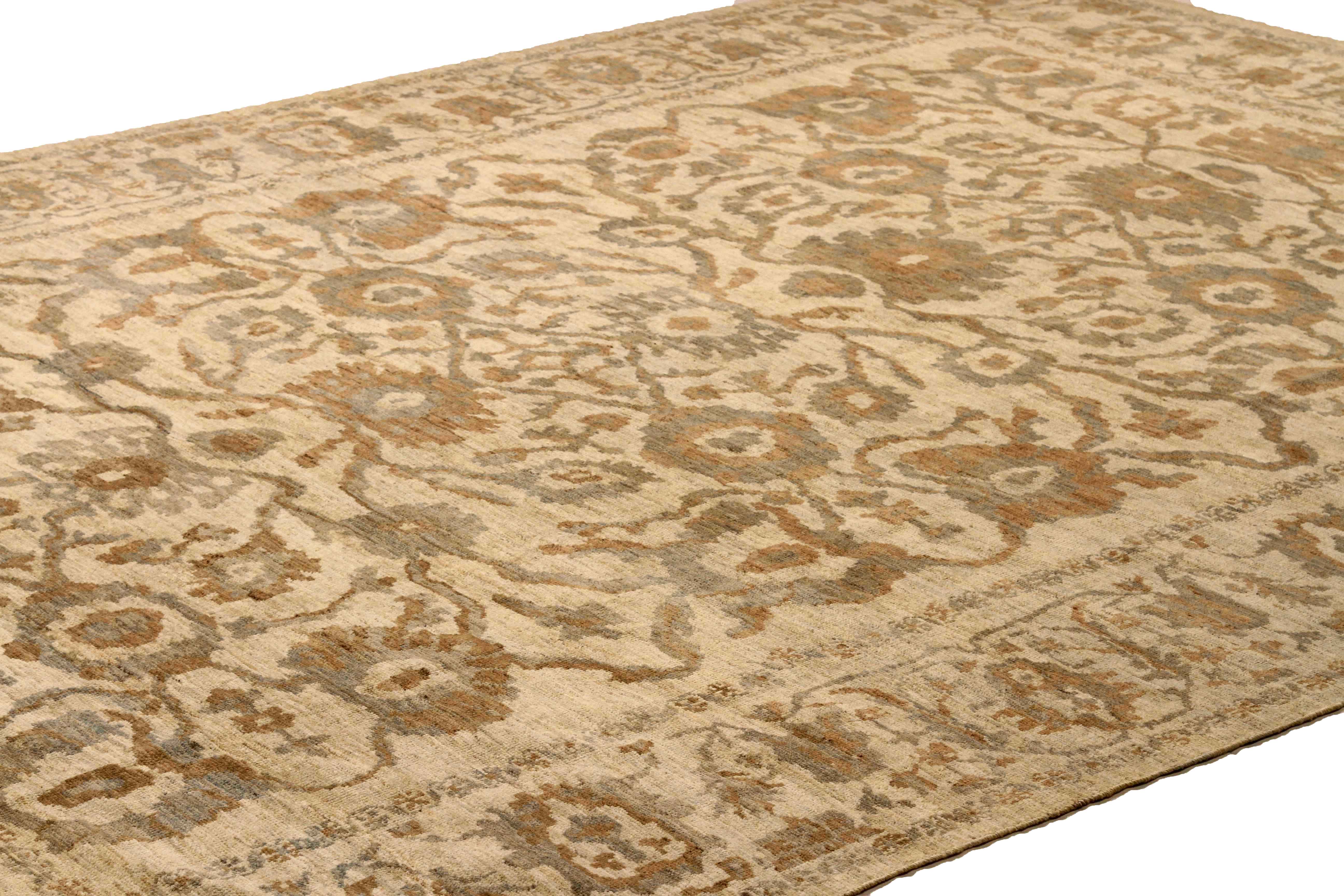 Thumbnail 9 for Turkey Sultanabad Transitional Rug 54039