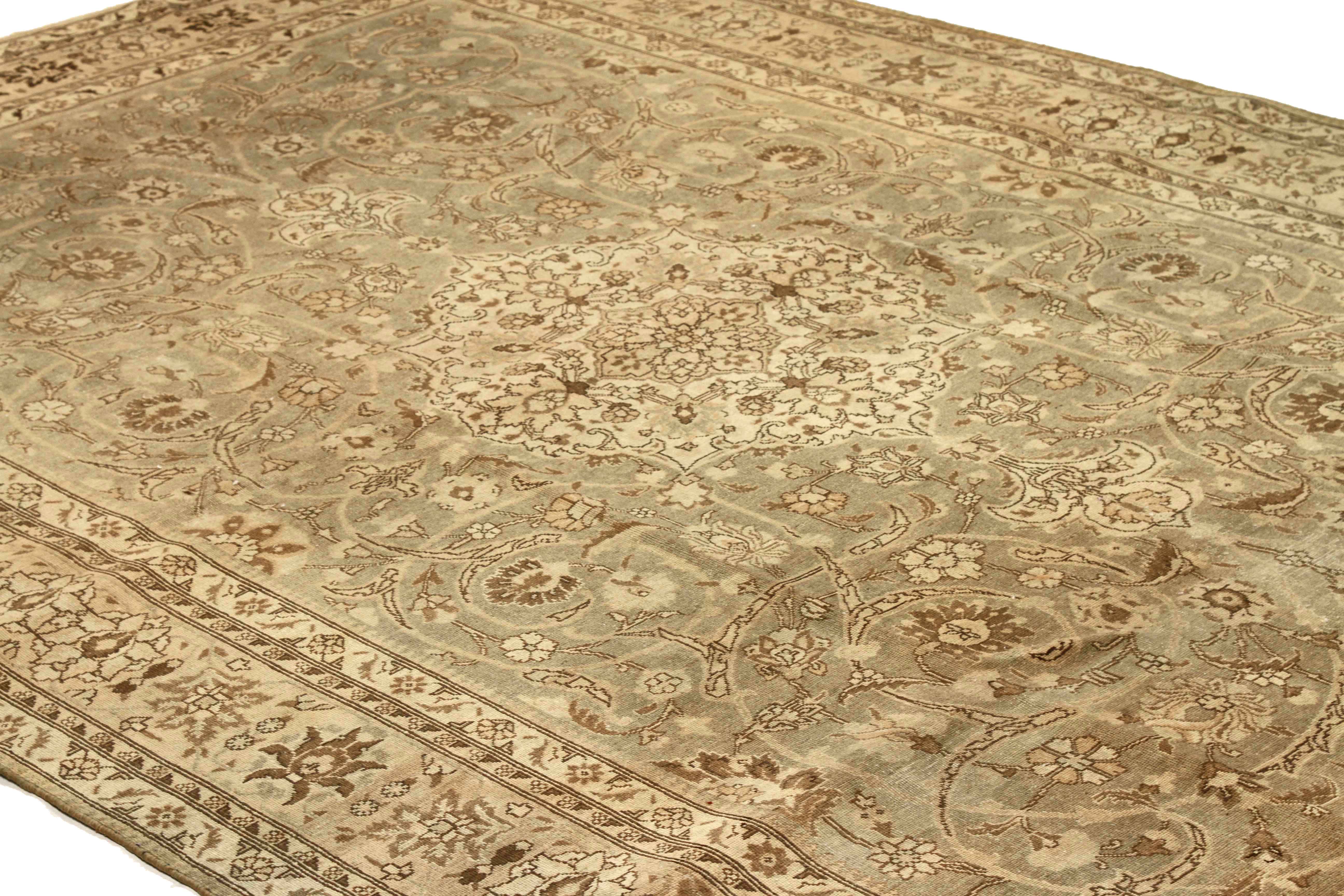 Thumbnail 6 for Antique Persian Tabriz Transitional Rug 54102