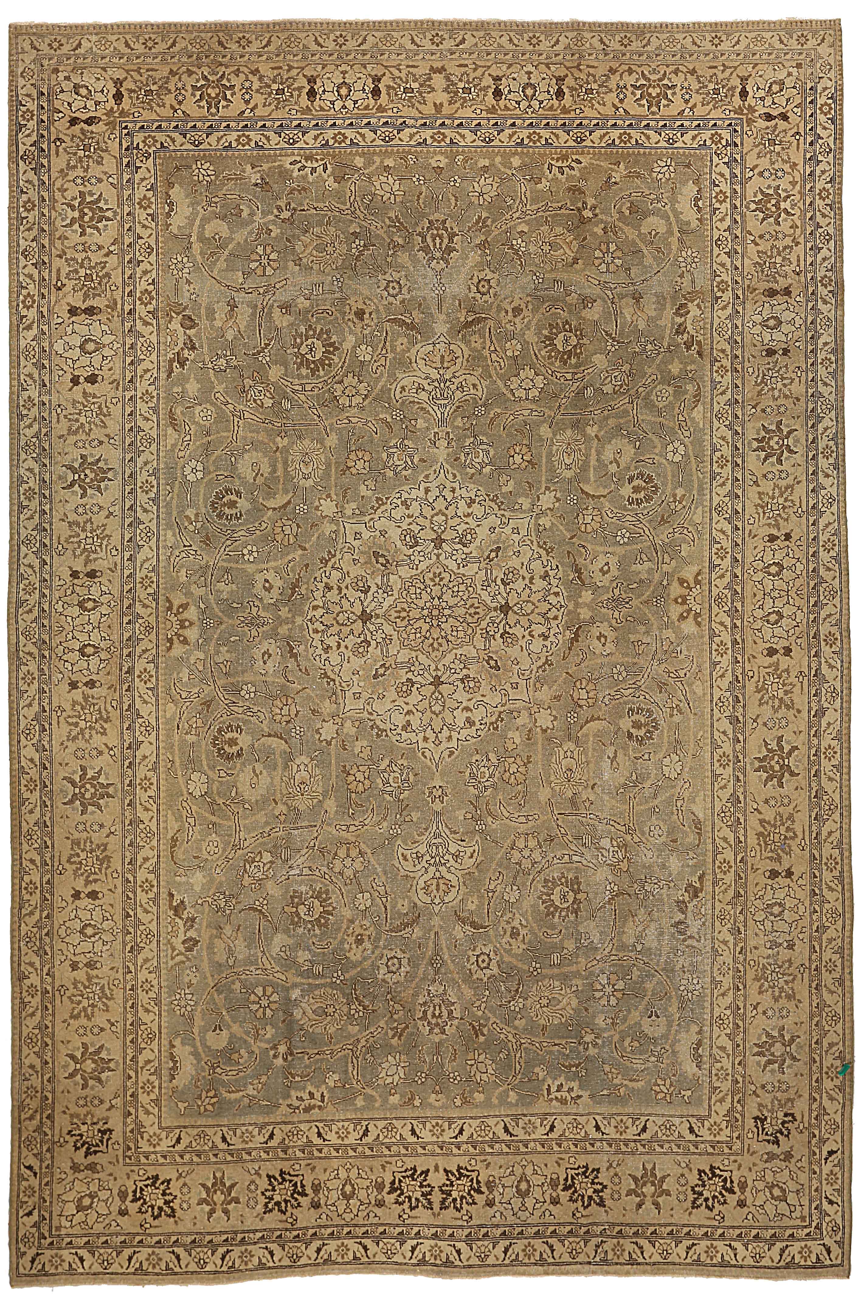 Thumbnail 2 for Antique Persian Tabriz Transitional Rug 54102