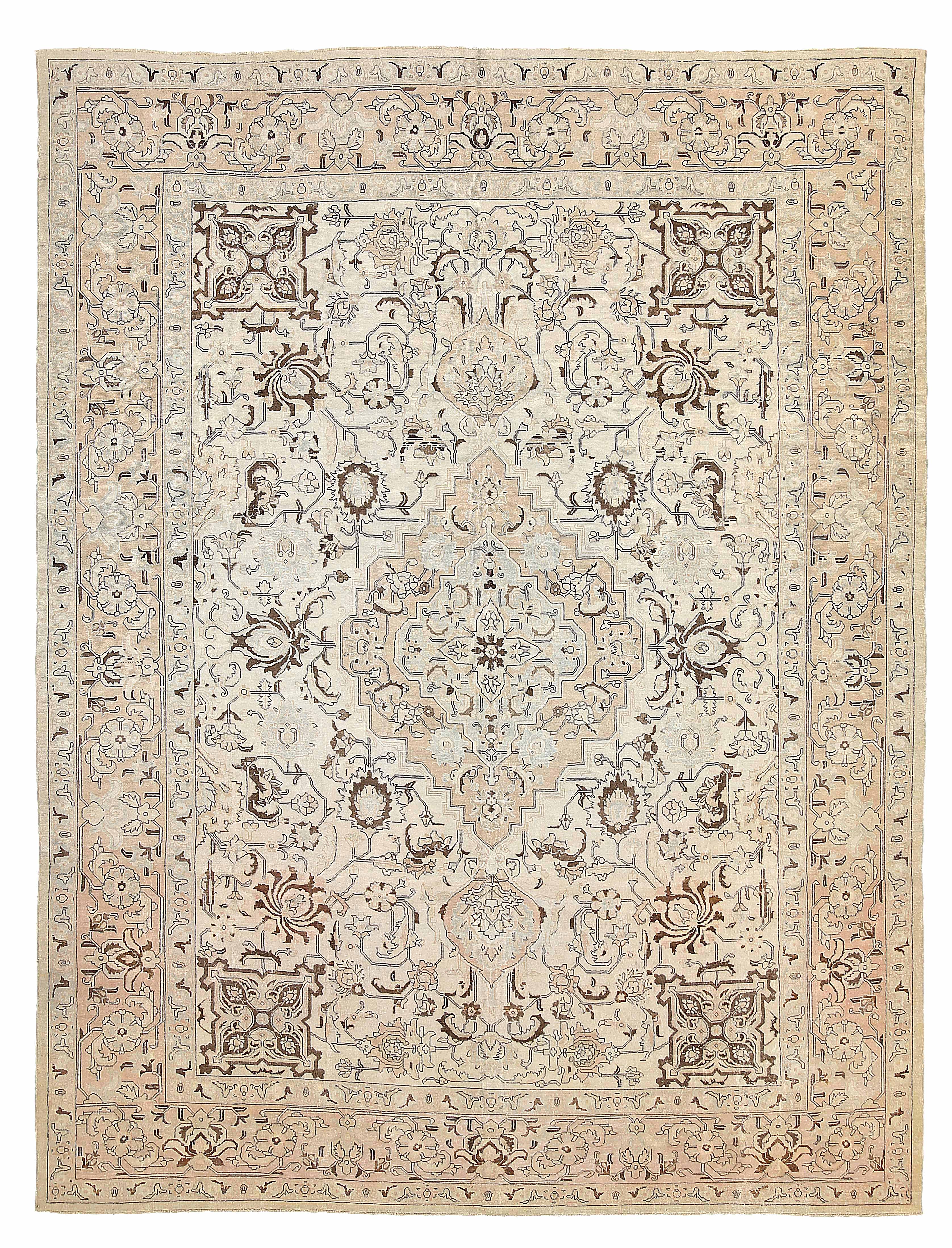 Thumbnail 2 for Antique Persian Tabriz Transitional Rug 54097