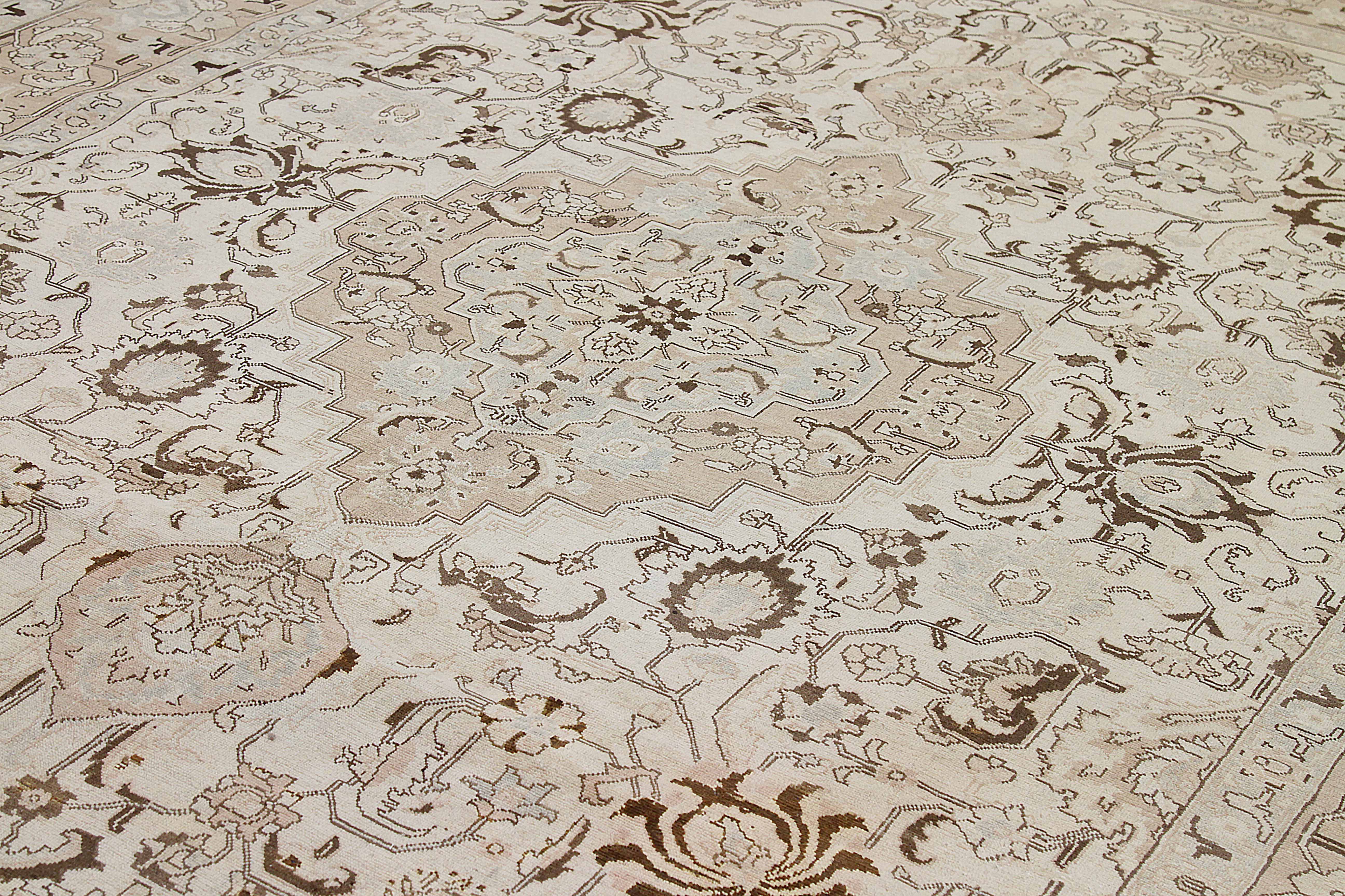 Thumbnail 4 for Antique Persian Tabriz Transitional Rug 54097