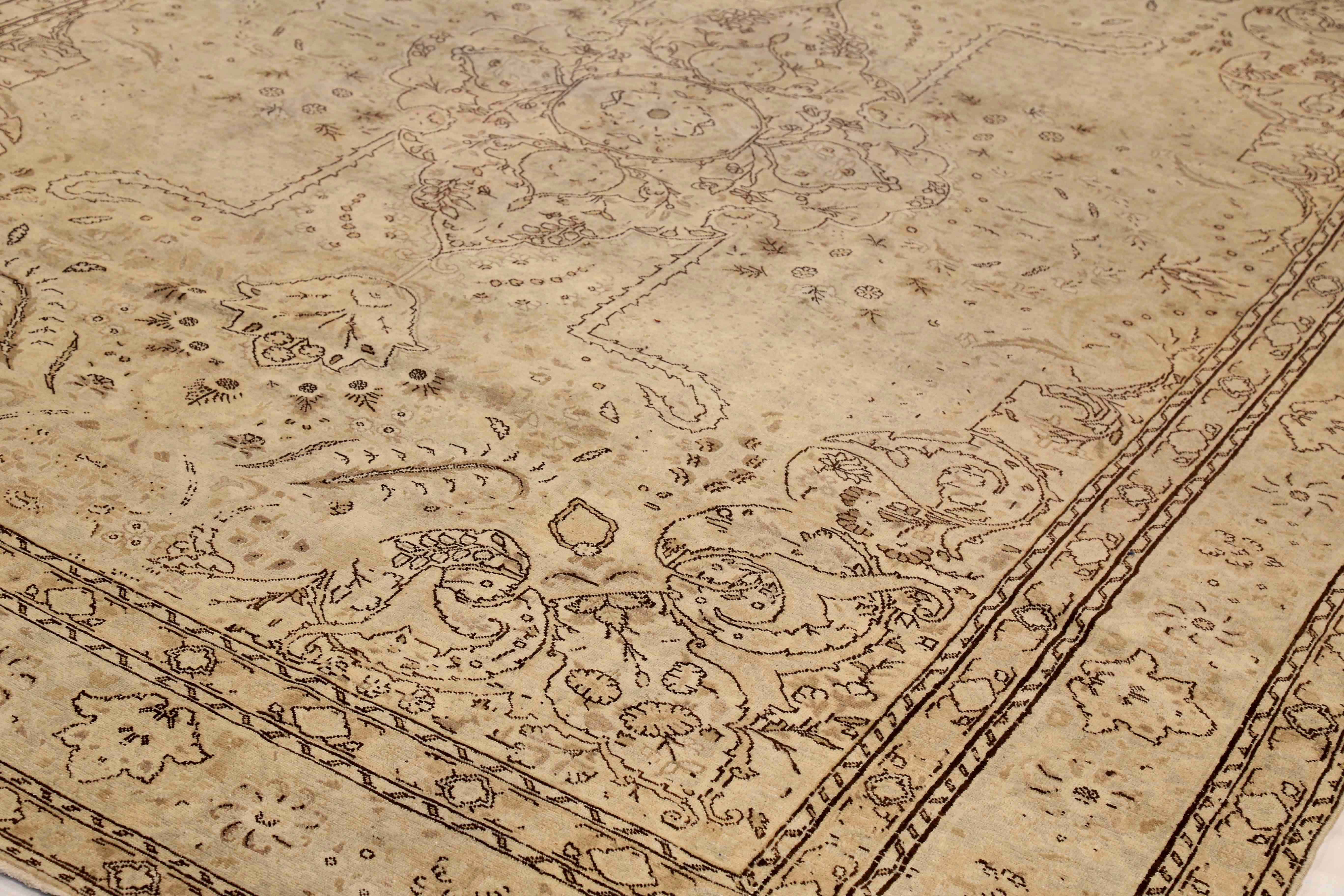 Thumbnail 3 for Antique Persian Tabriz Transitional Rug 54061