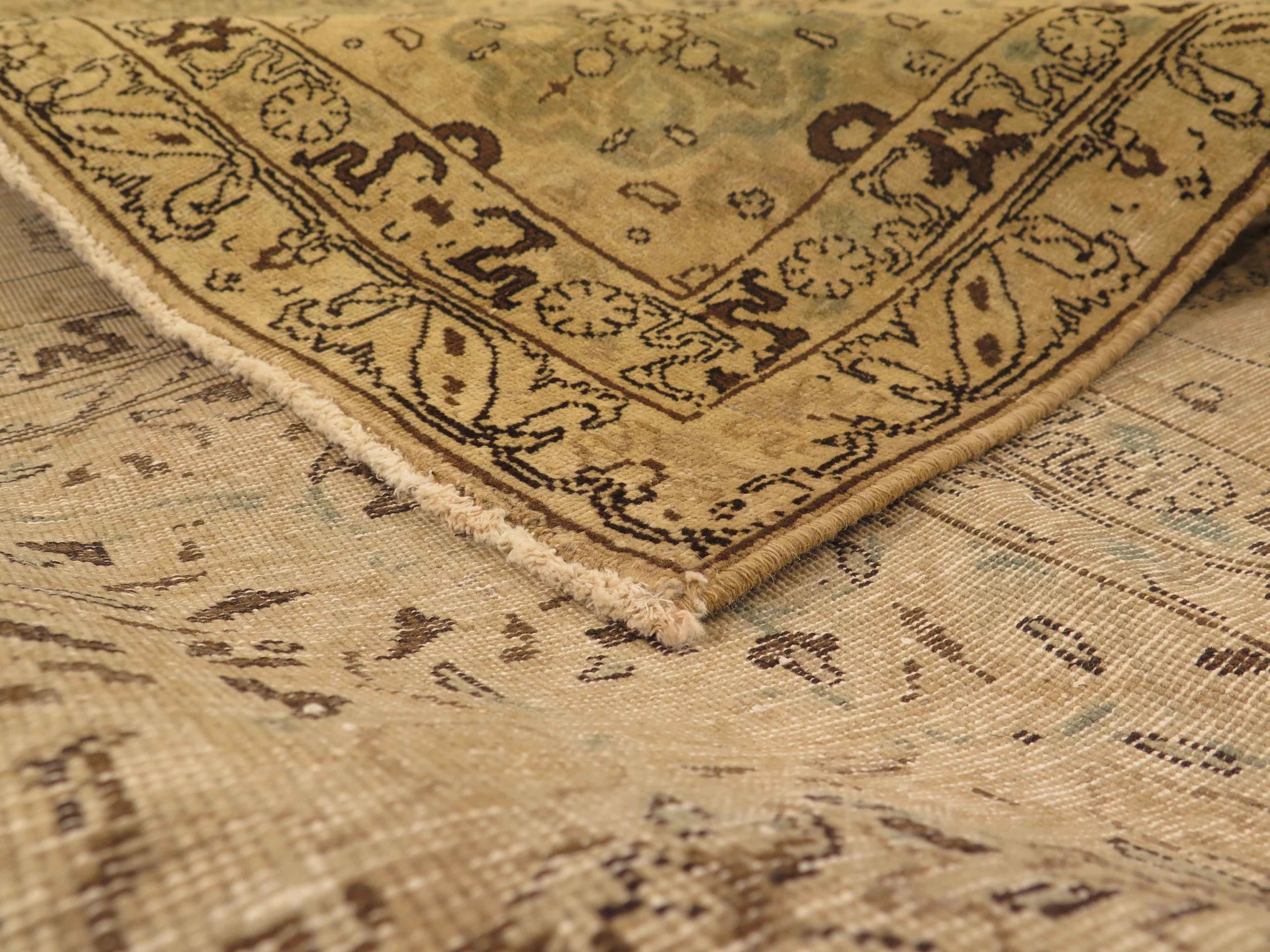 Thumbnail 8 for Antique Persian Tabriz Transitional Rug 54142