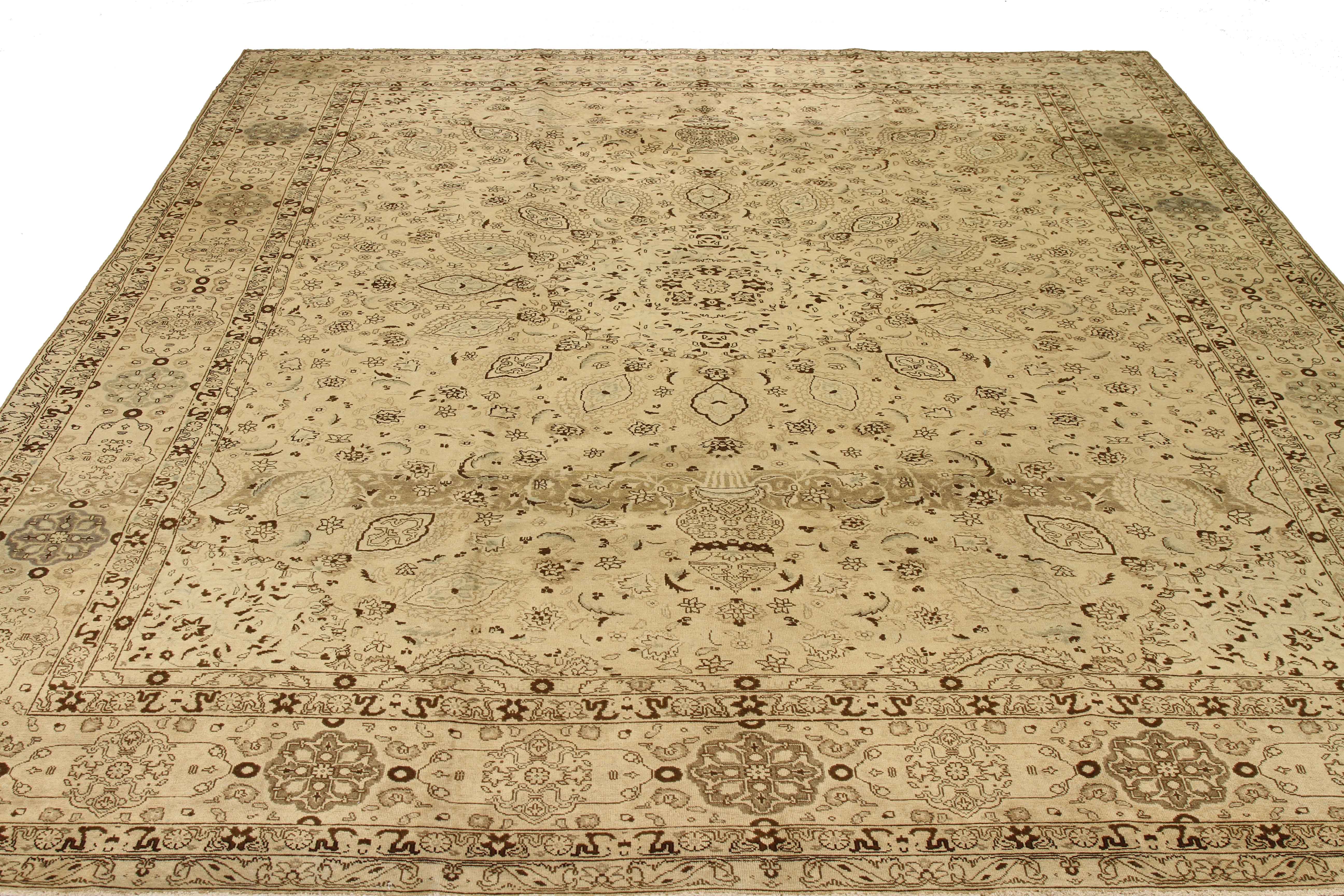 Thumbnail 2 for Antique Persian Tabriz Transitional Rug 54142