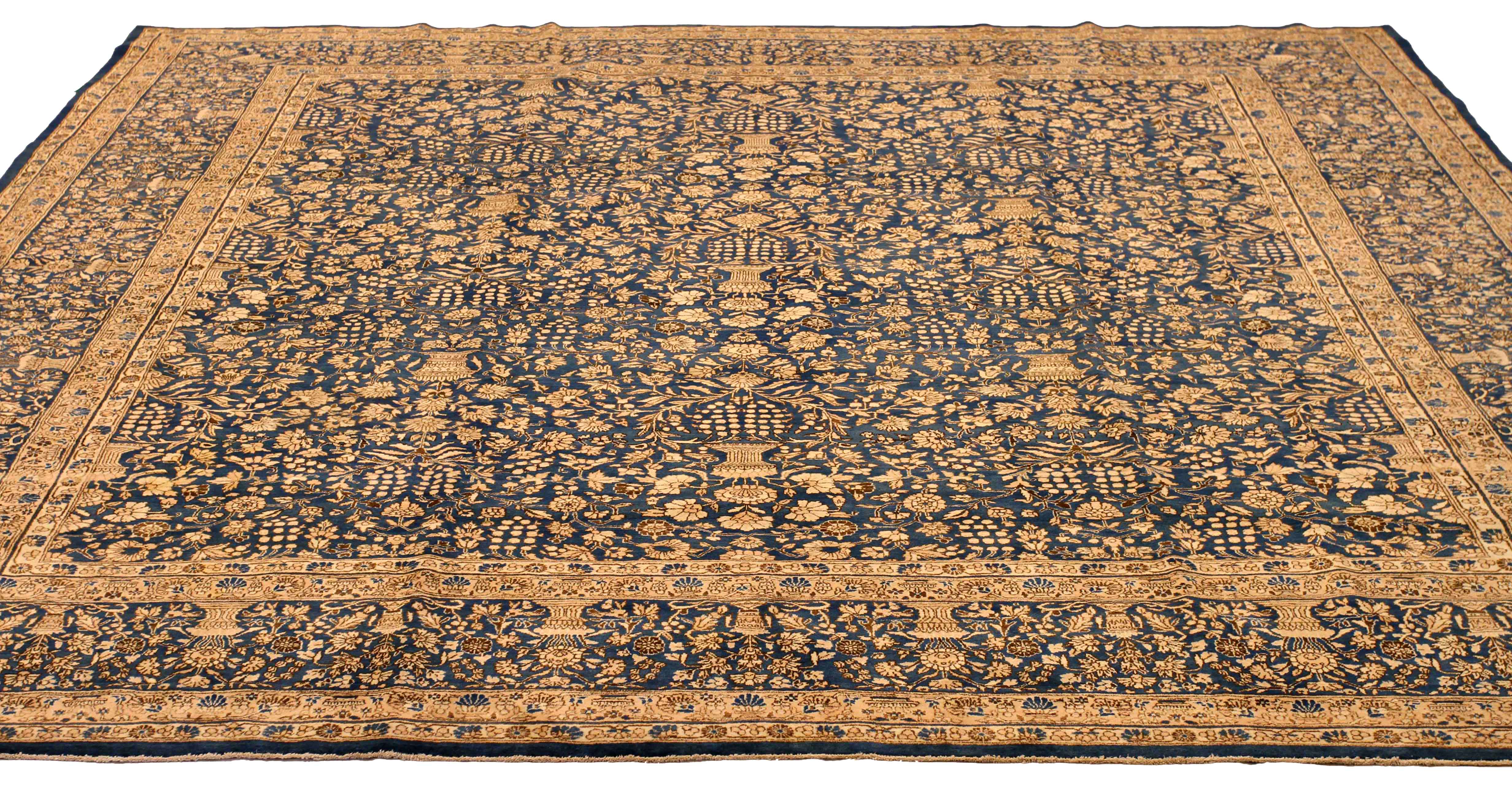 Thumbnail 6 for Antique Persian Kerman Transitional Rug 54126