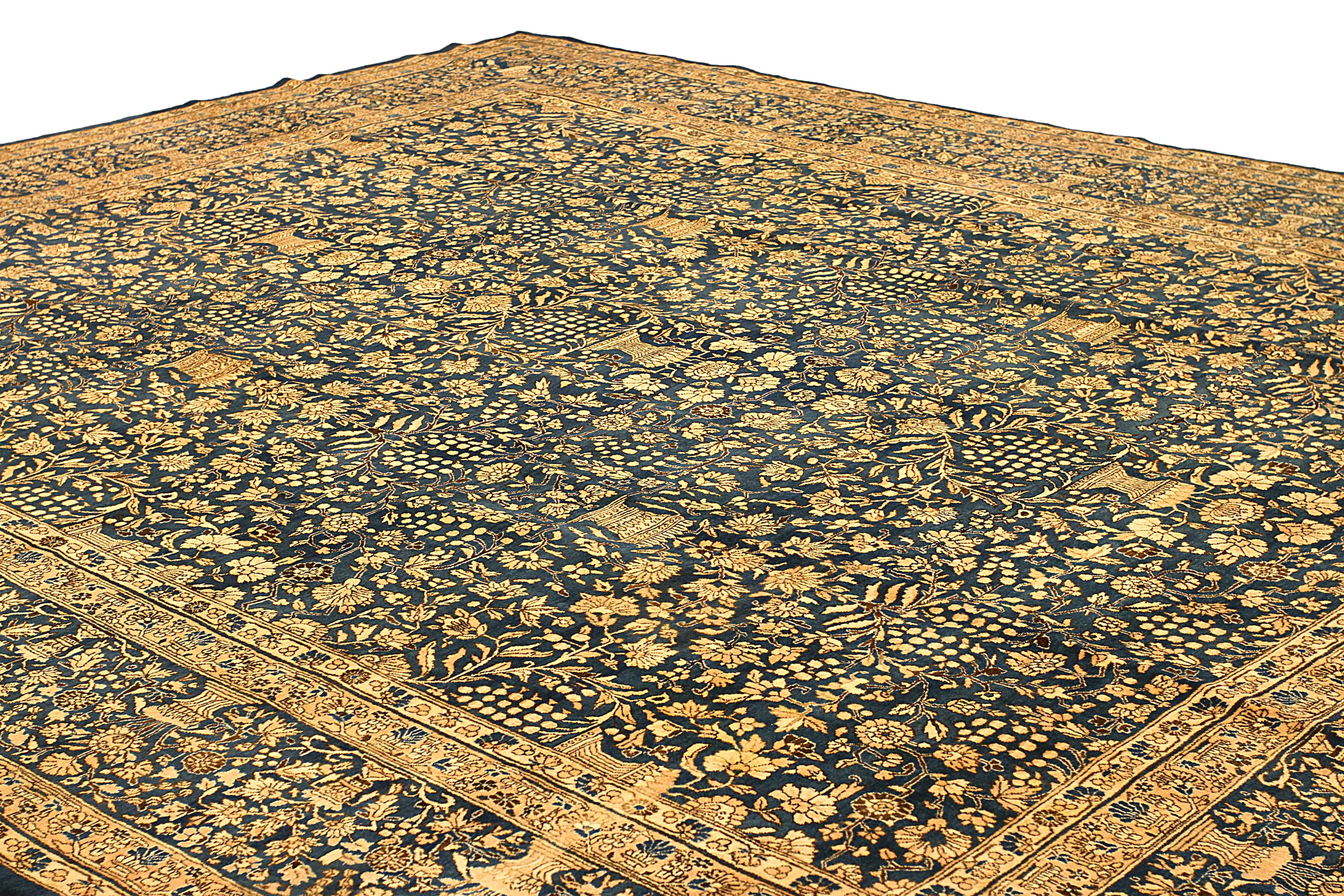 Thumbnail 2 for Antique Persian Kerman Transitional Rug 54126