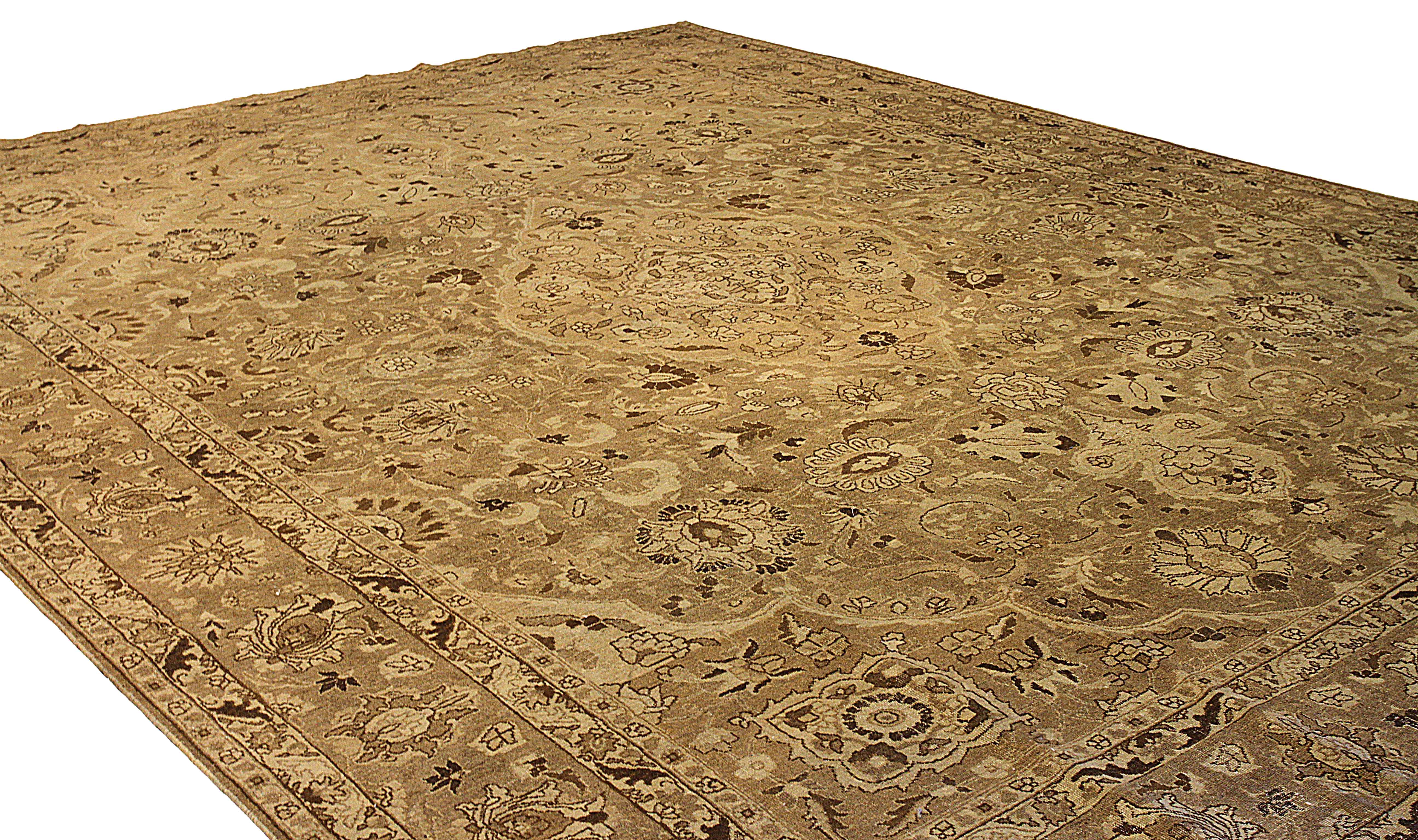 Thumbnail 2 for Antique Persian Tabriz Transitional Rug 54134