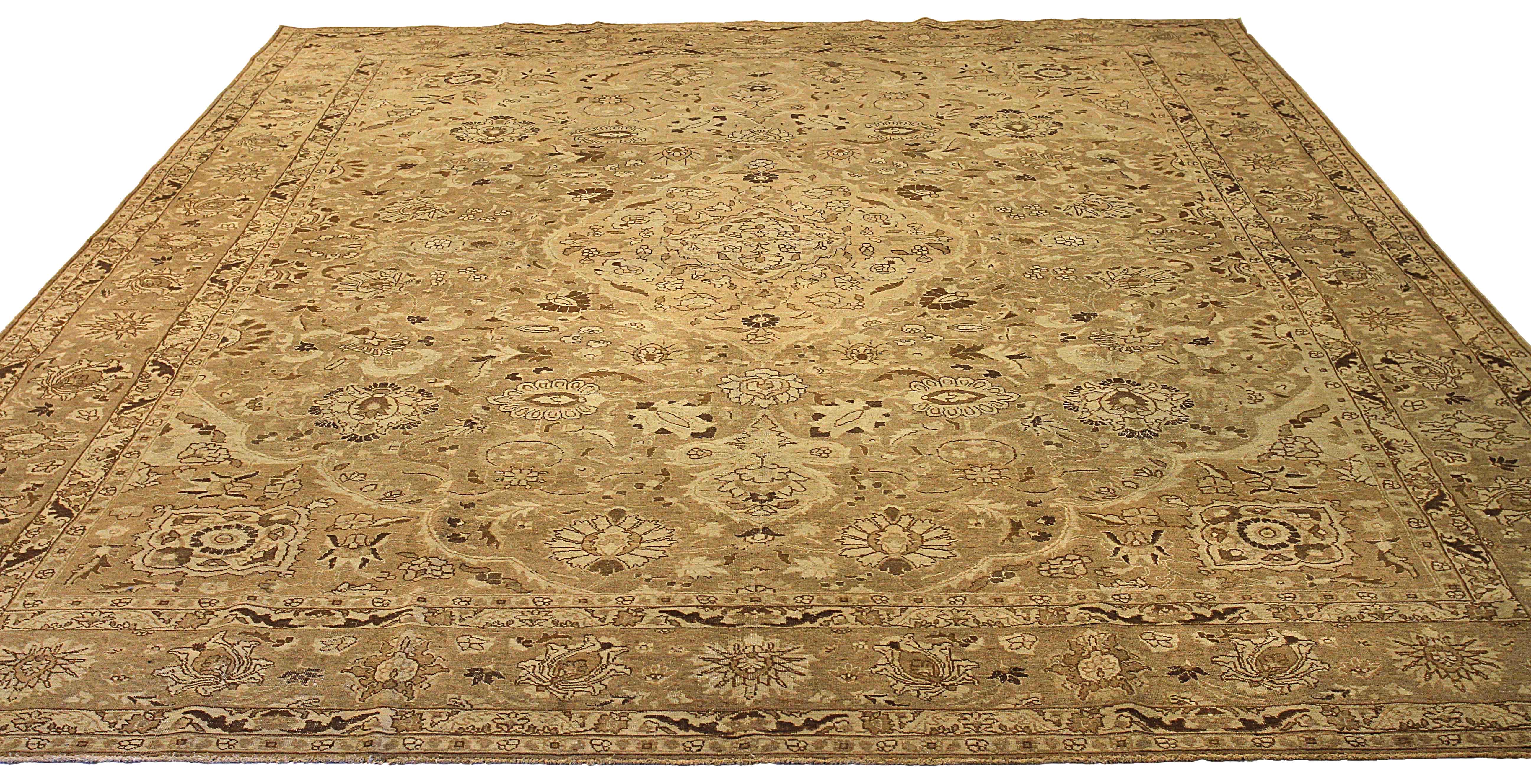 Thumbnail 5 for Antique Persian Tabriz Transitional Rug 54134