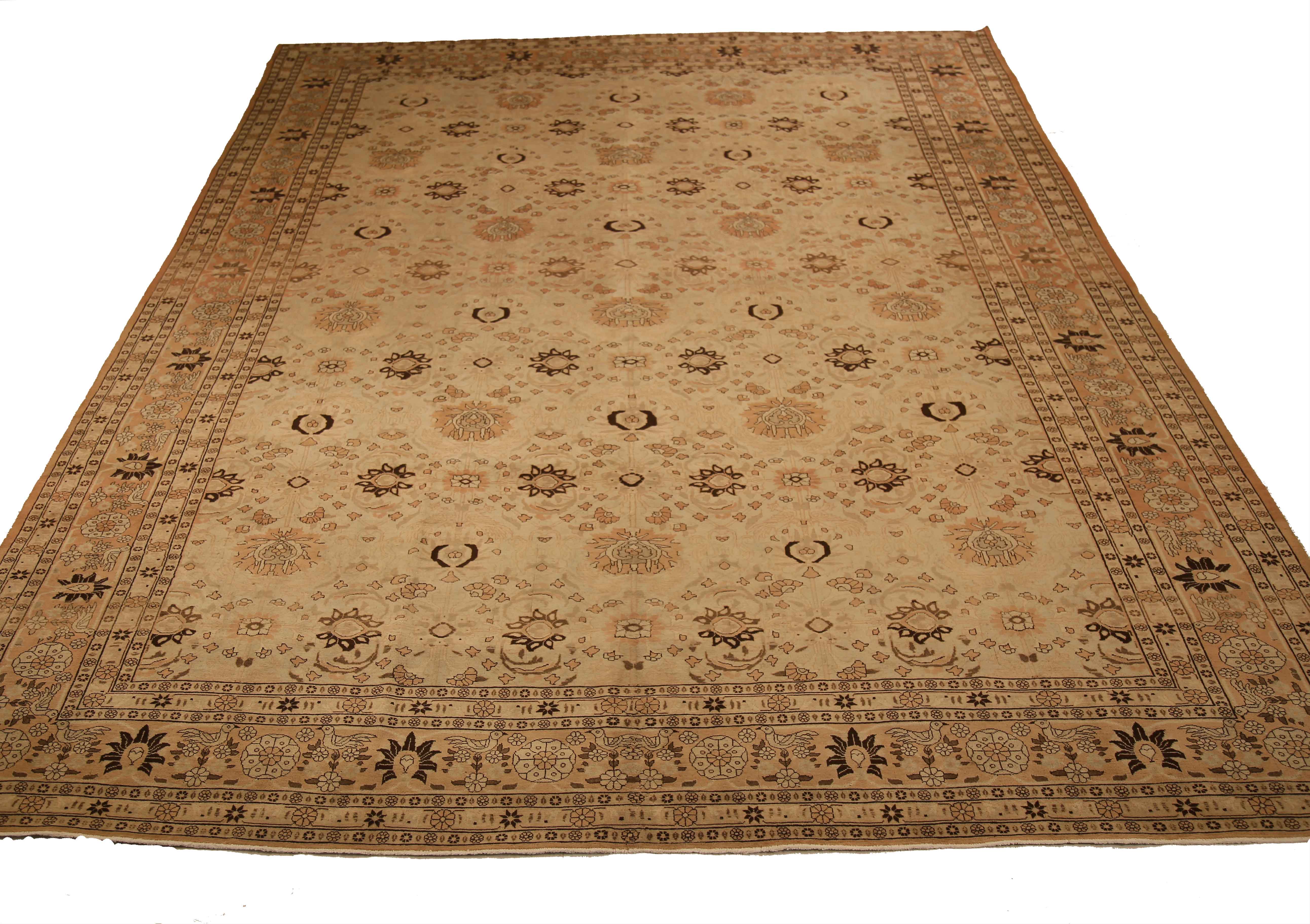 Thumbnail 3 for Antique Persian Varamin Transitional Rug 65005