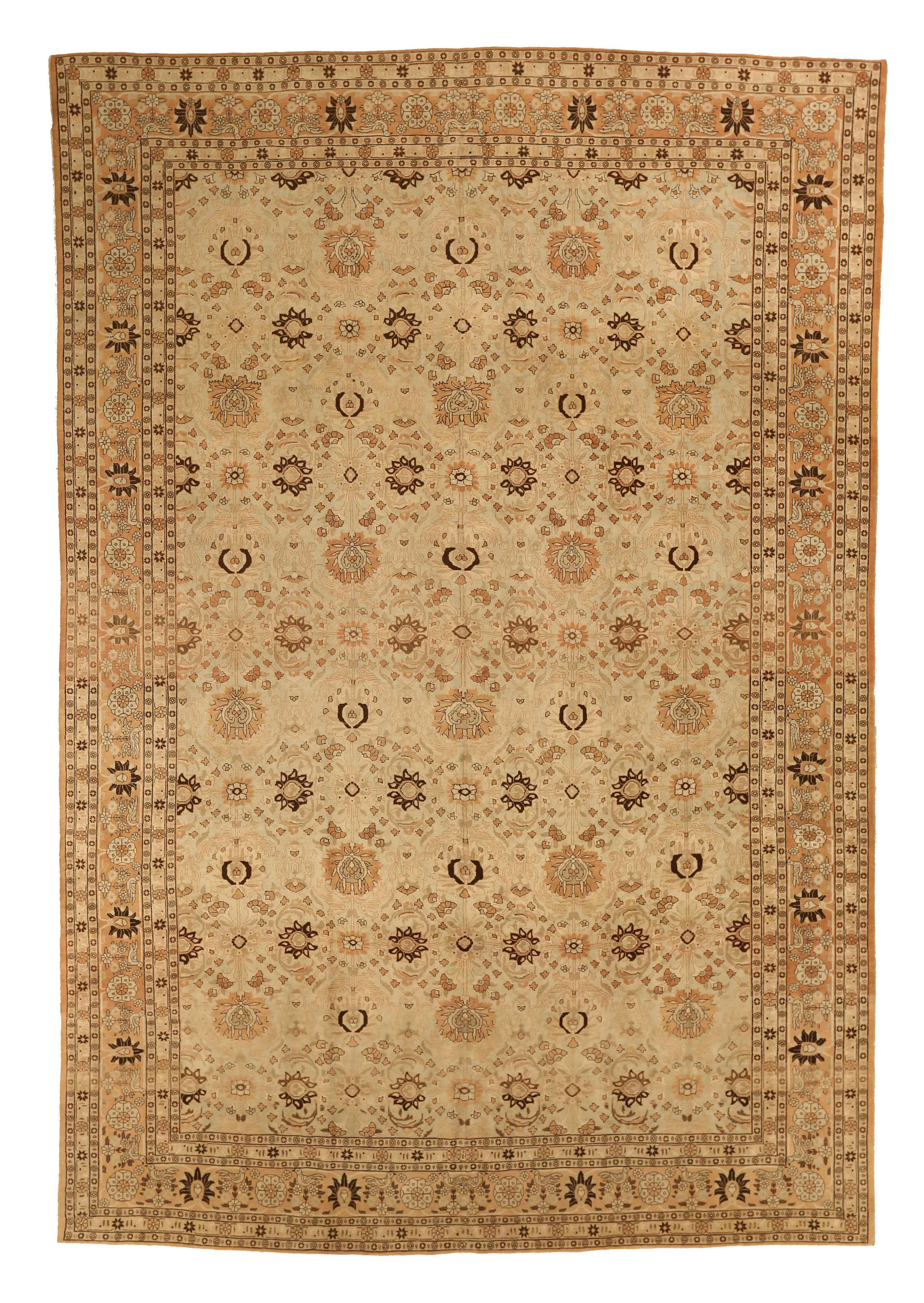 Thumbnail 2 for Antique Persian Varamin Transitional Rug 65005