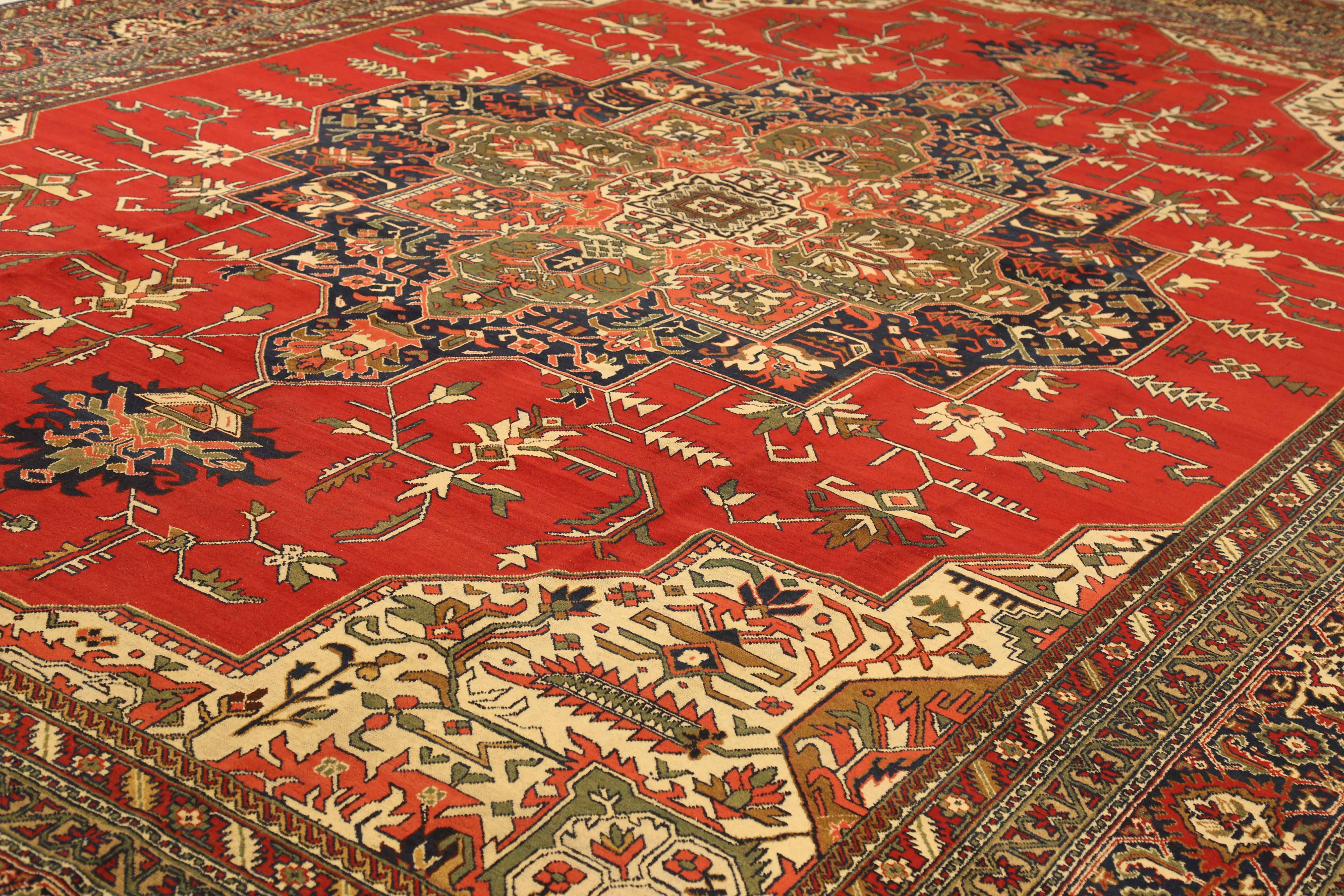 Thumbnail 7 for Antique Persian Tabriz Traditional Rug 10752