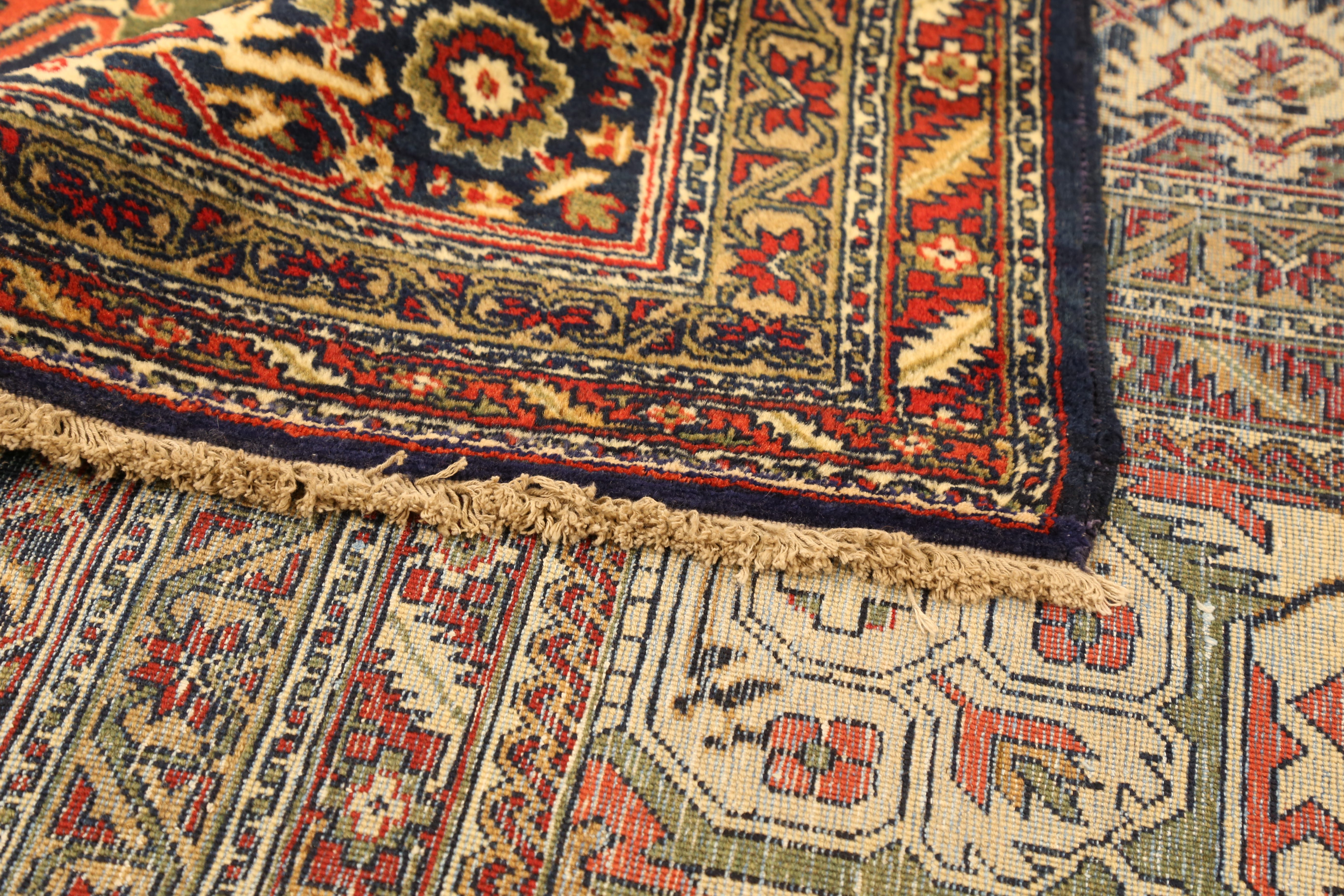 Thumbnail 2 for Antique Persian Tabriz Traditional Rug 10752