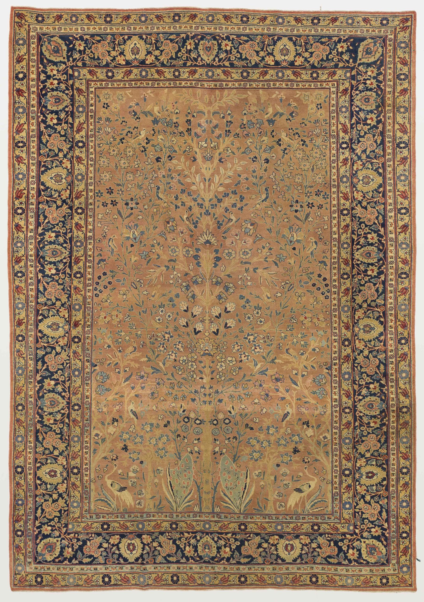 Thumbnail 9 for Antique Persian Tabriz Traditional Rug 10756