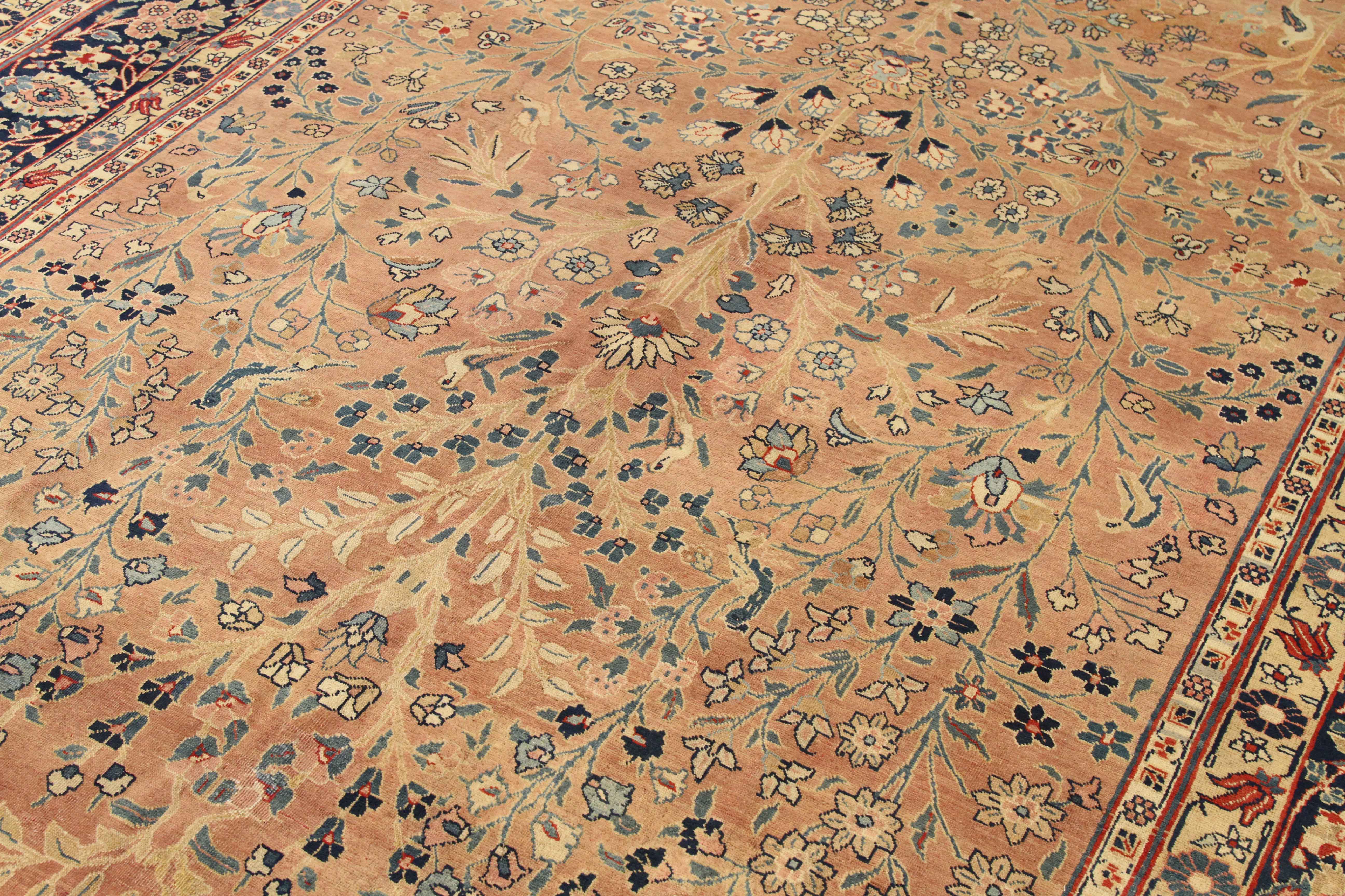 Thumbnail 5 for Antique Persian Tabriz Traditional Rug 10756