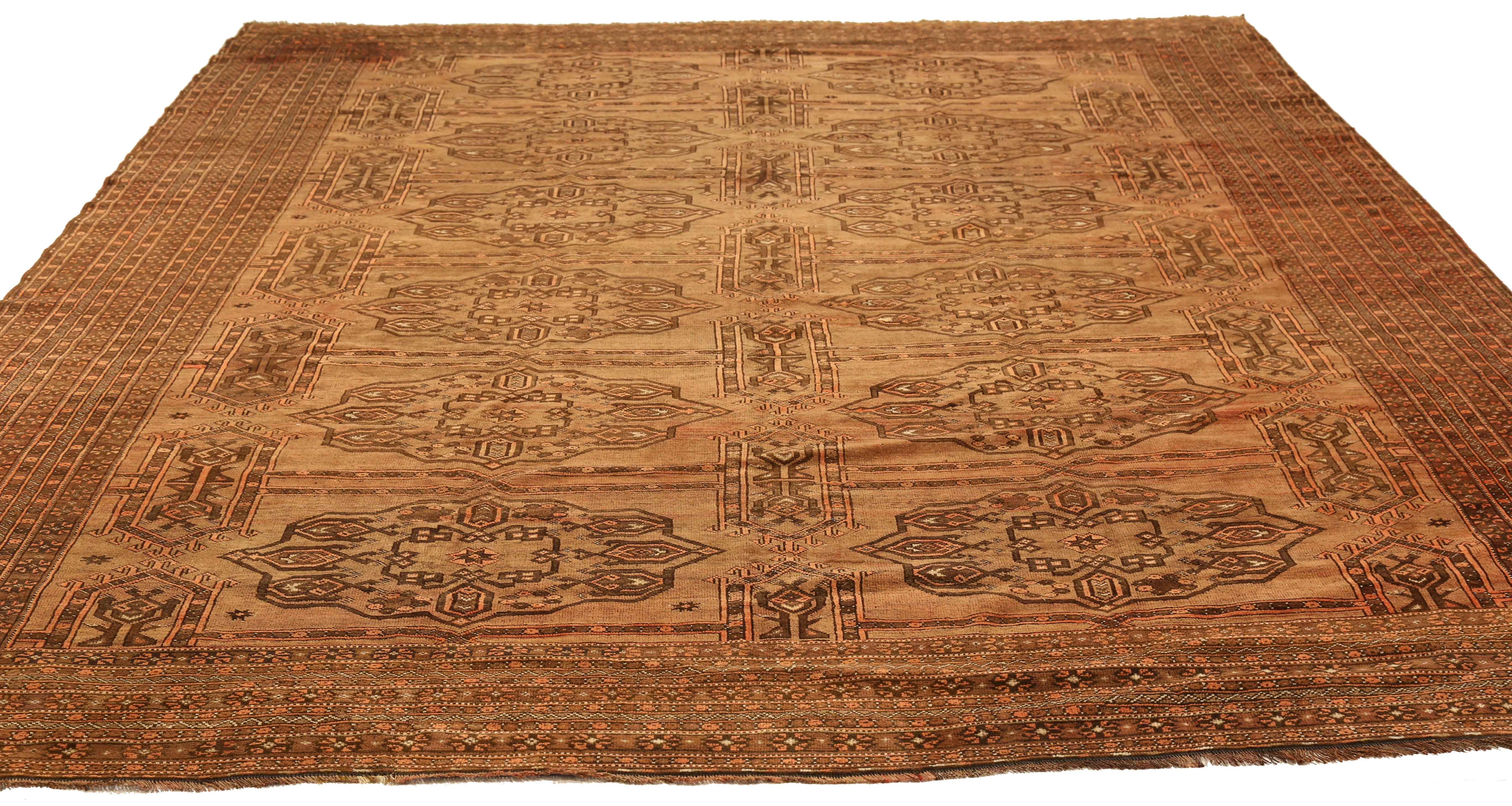 Thumbnail 9 for Antique Afghanistan Afghan Traditional Rug 10757