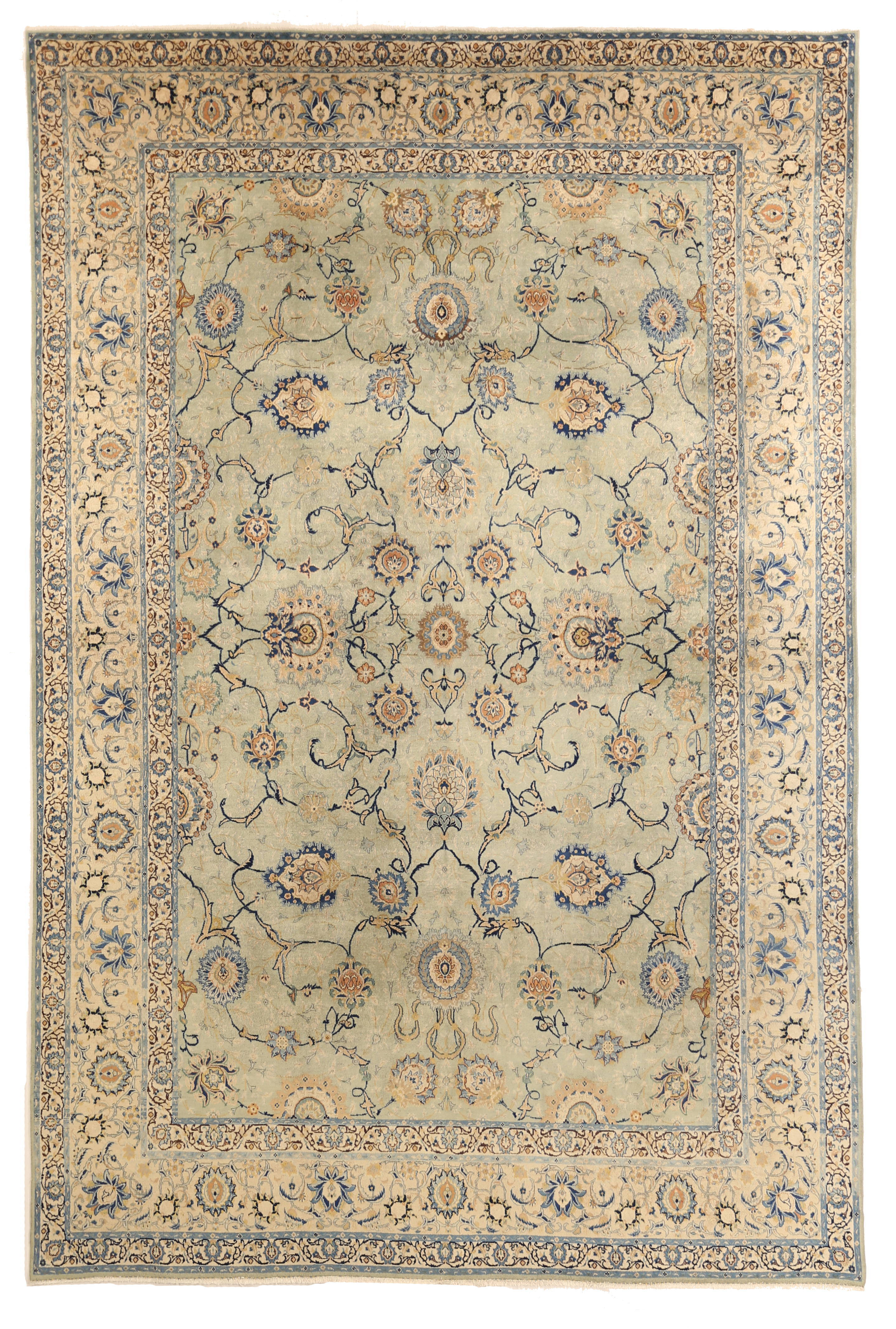 Thumbnail 2 for Antique Persian Kashan Transitional Rug 10760