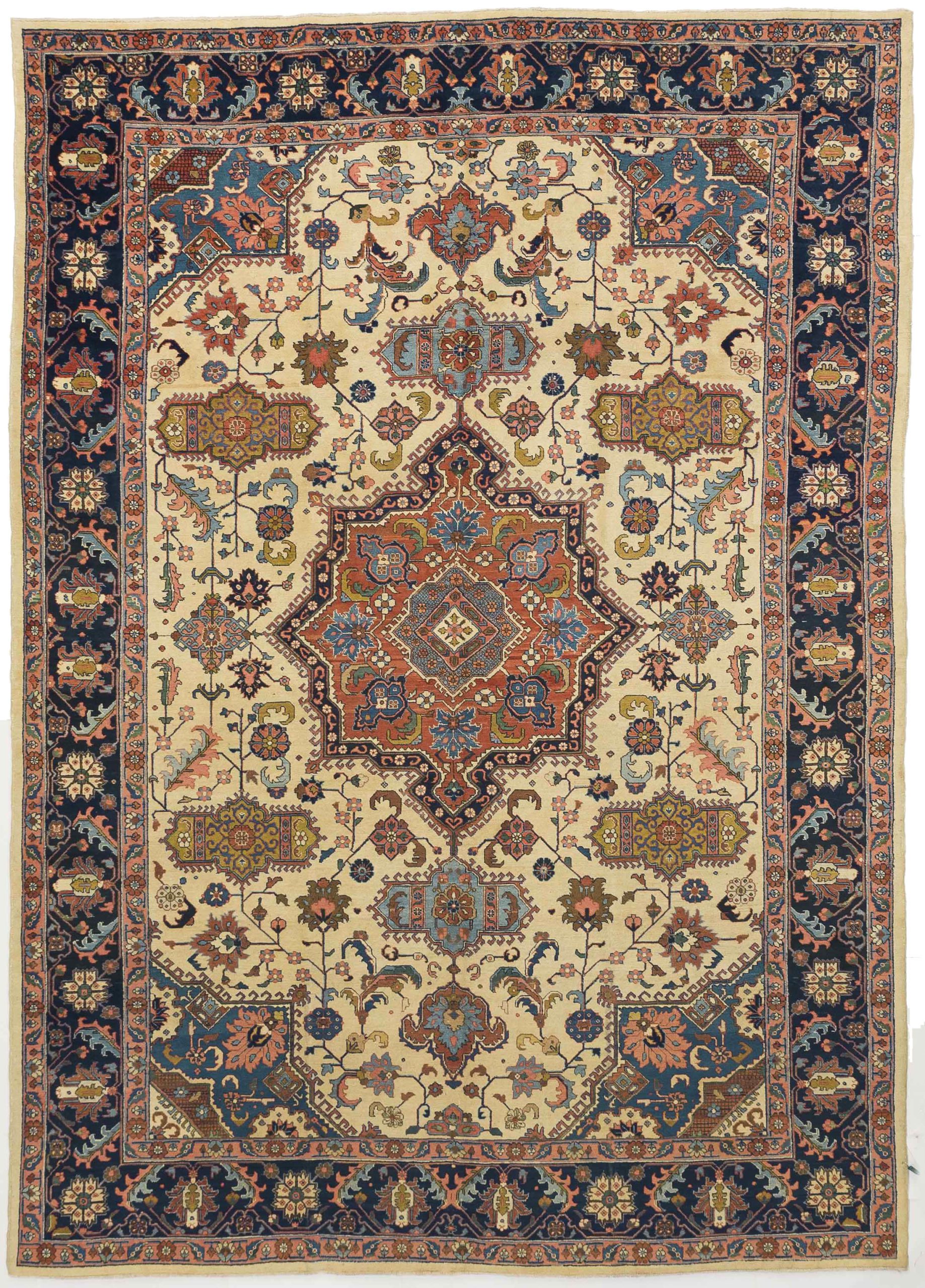 Thumbnail 6 for Antique Persian Tabriz Traditional Rug 10763