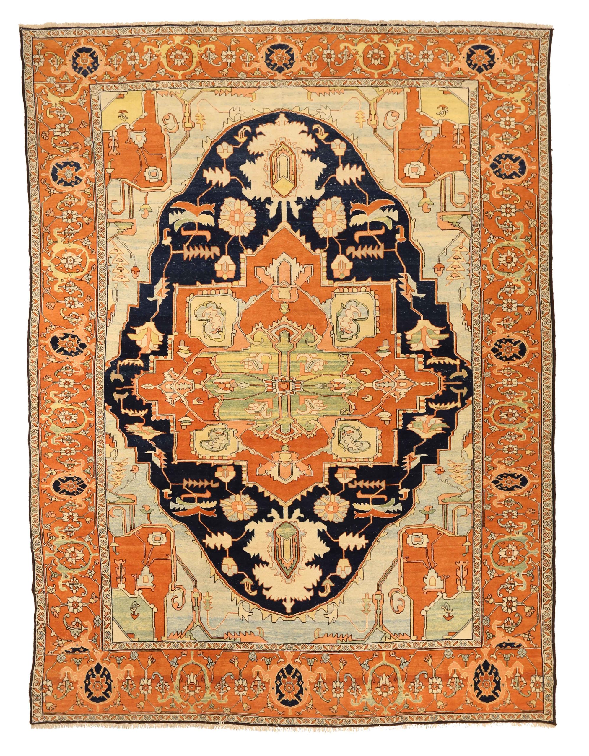 Thumbnail 3 for Antique Persian Tabriz Traditional Rug 10766