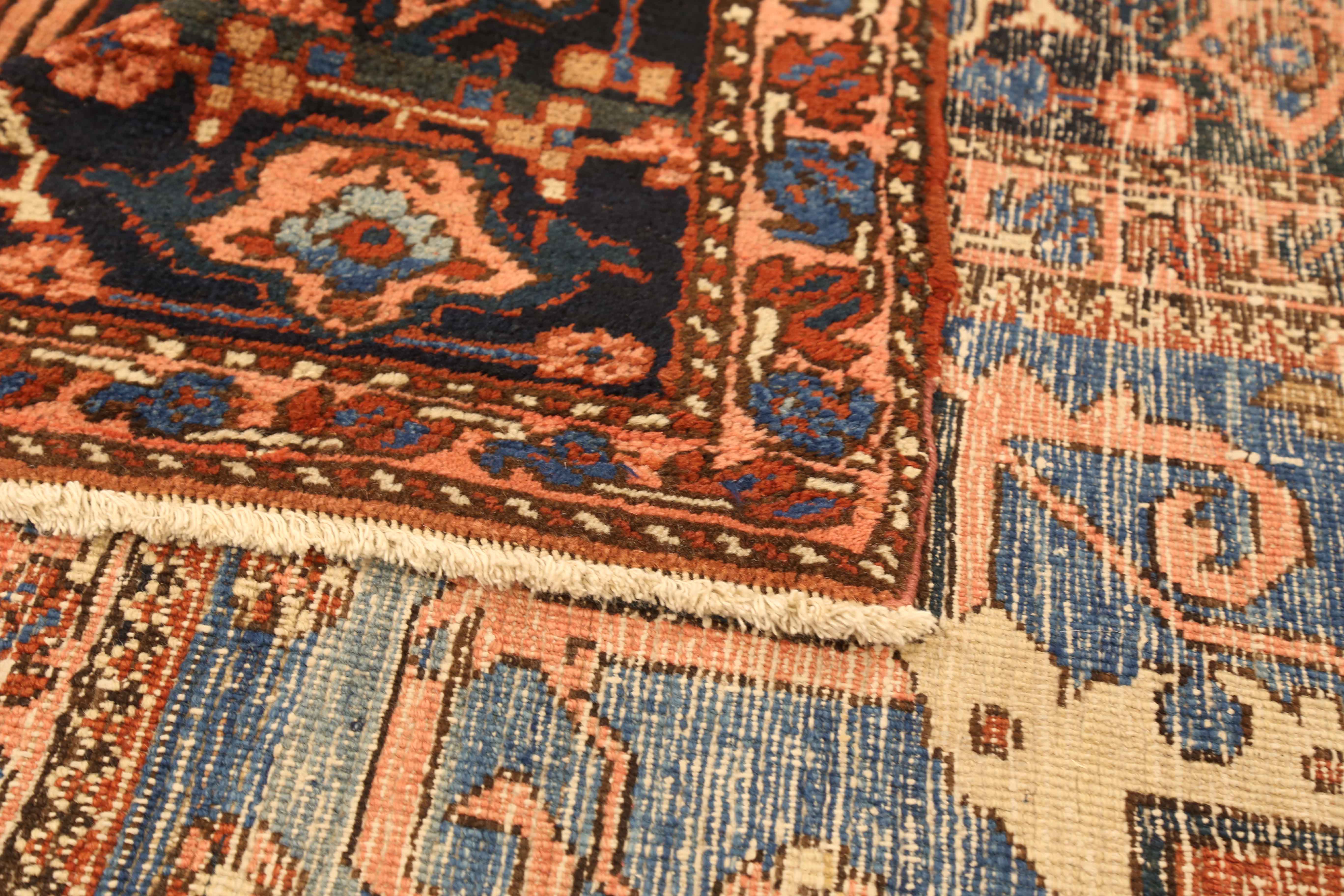 Thumbnail 13 for Antique Persian Heriz Traditional Rug 10774