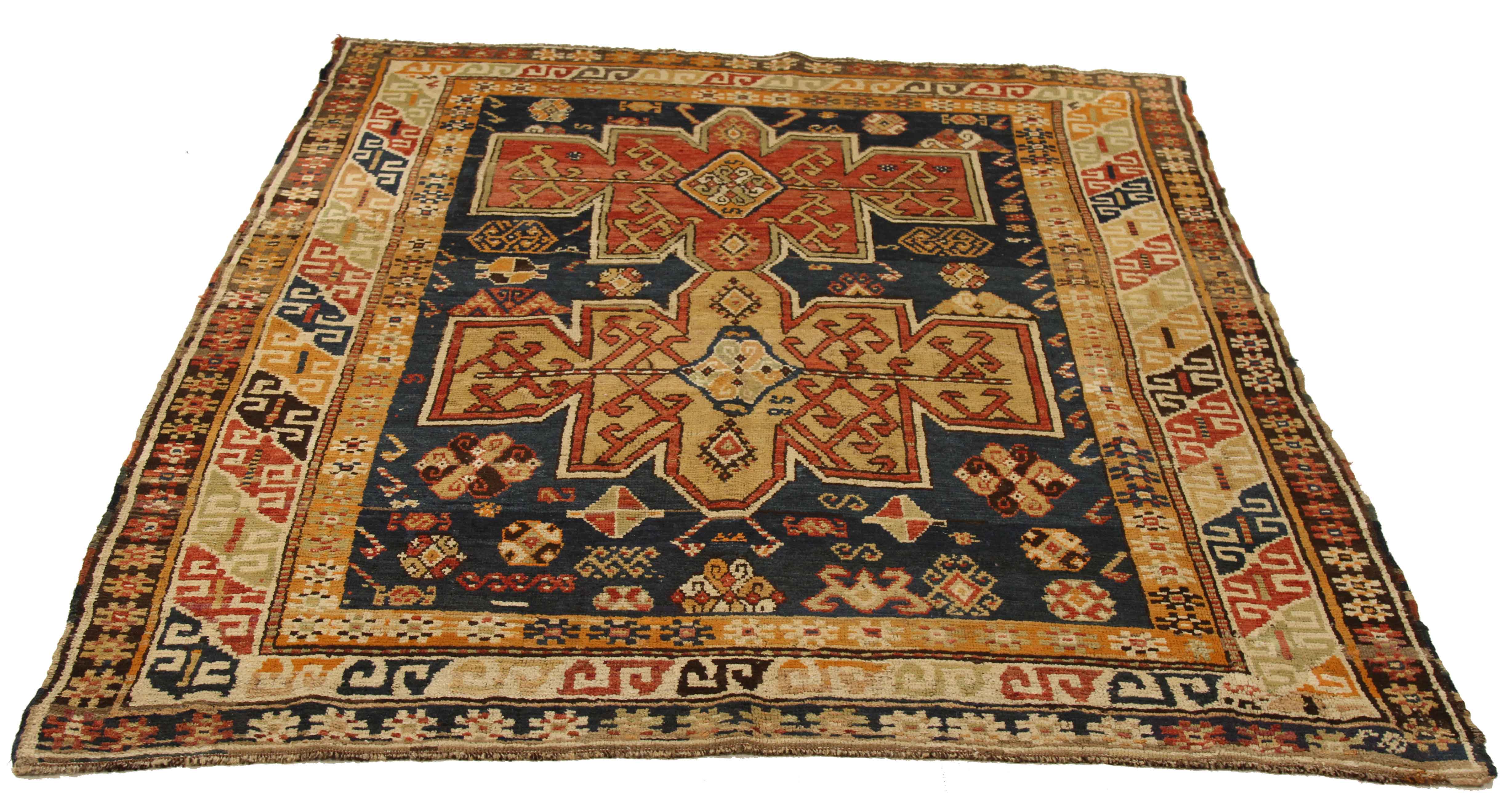 Thumbnail 10 for Antique Russia Kazakhstan Traditional Rug 10777