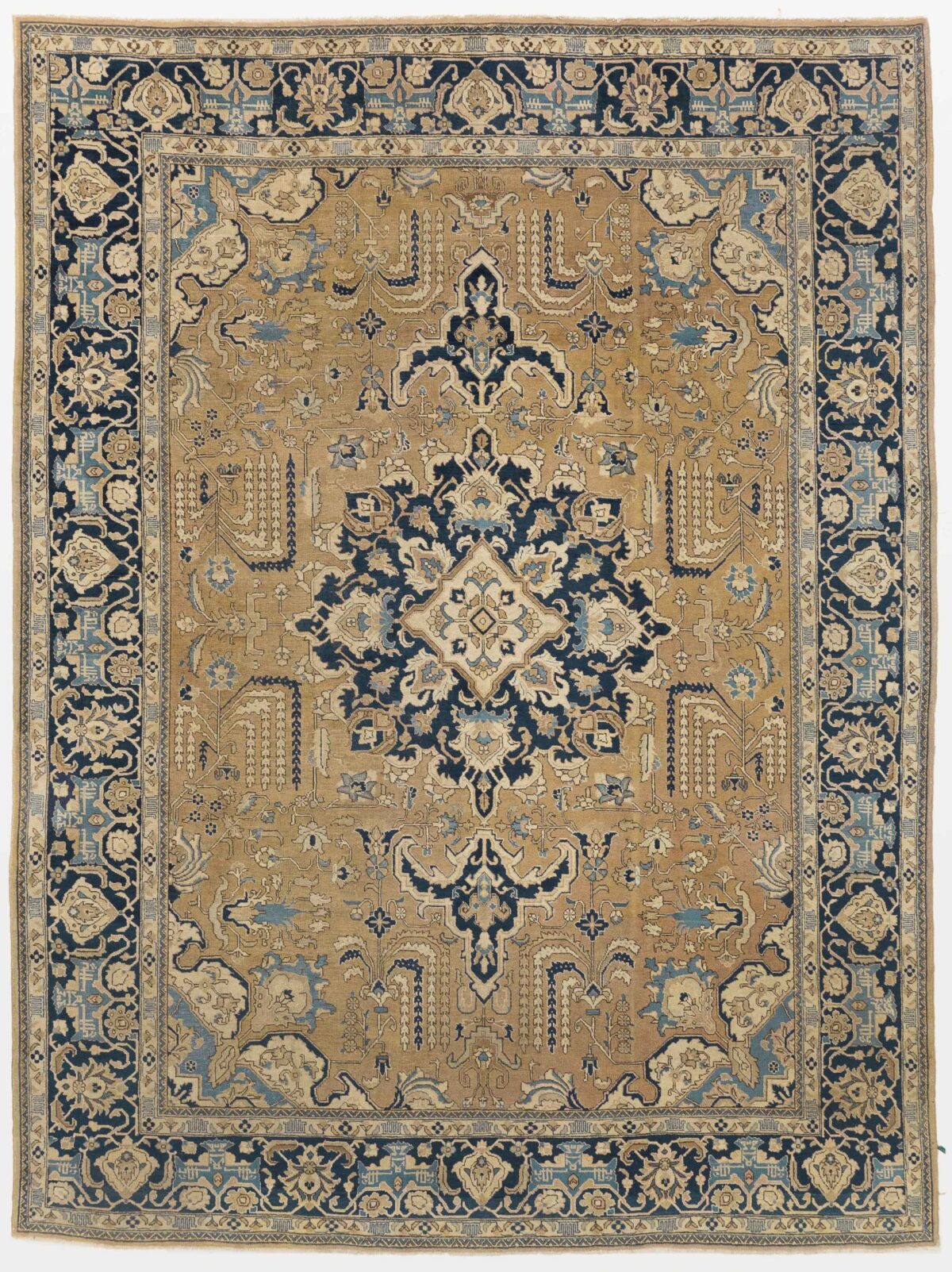 Thumbnail 15 for Antique Persian Tabriz Traditional Rug 10783