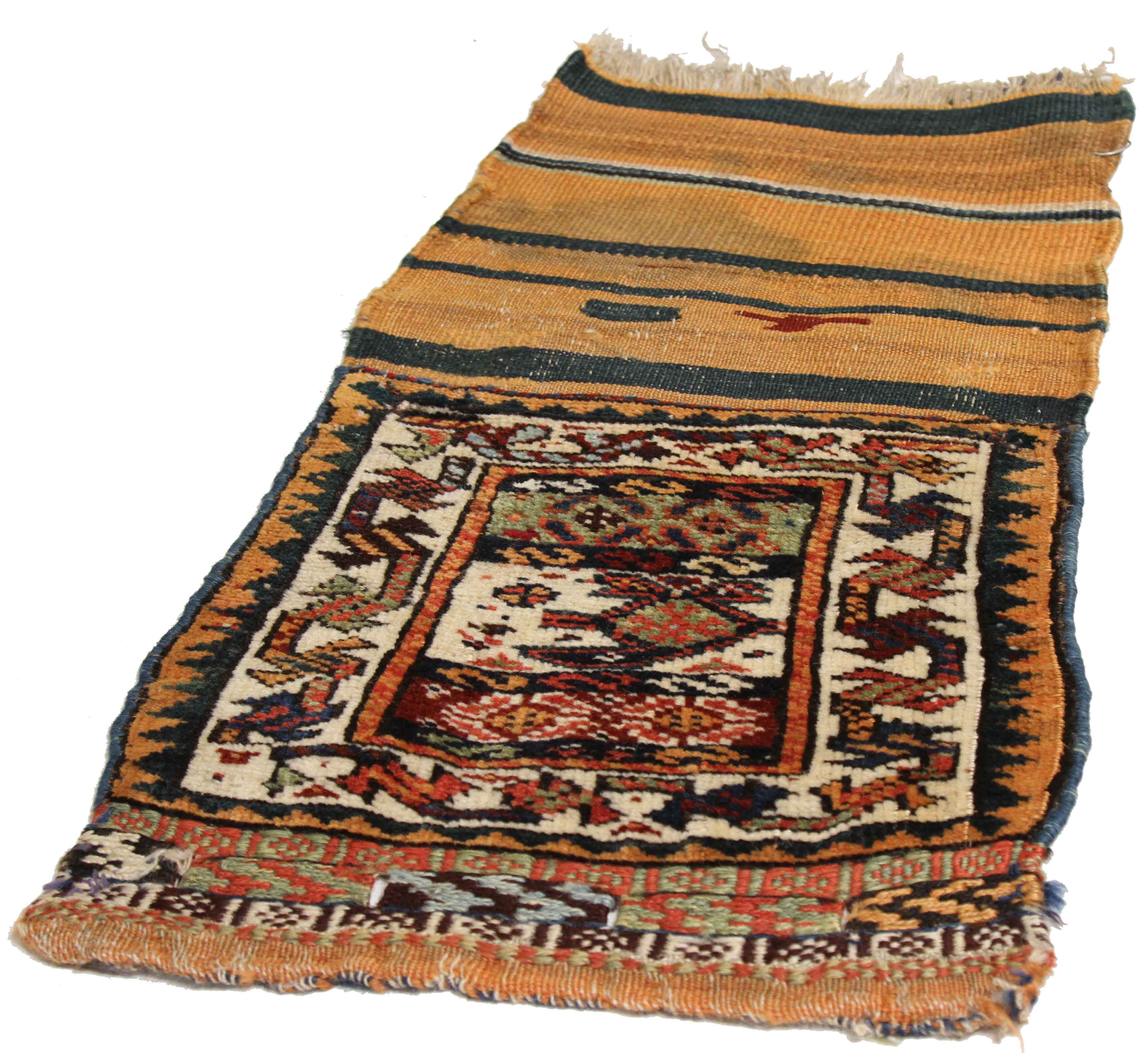 Thumbnail 5 for Antique Persian Varamin Transitional Rug 10699