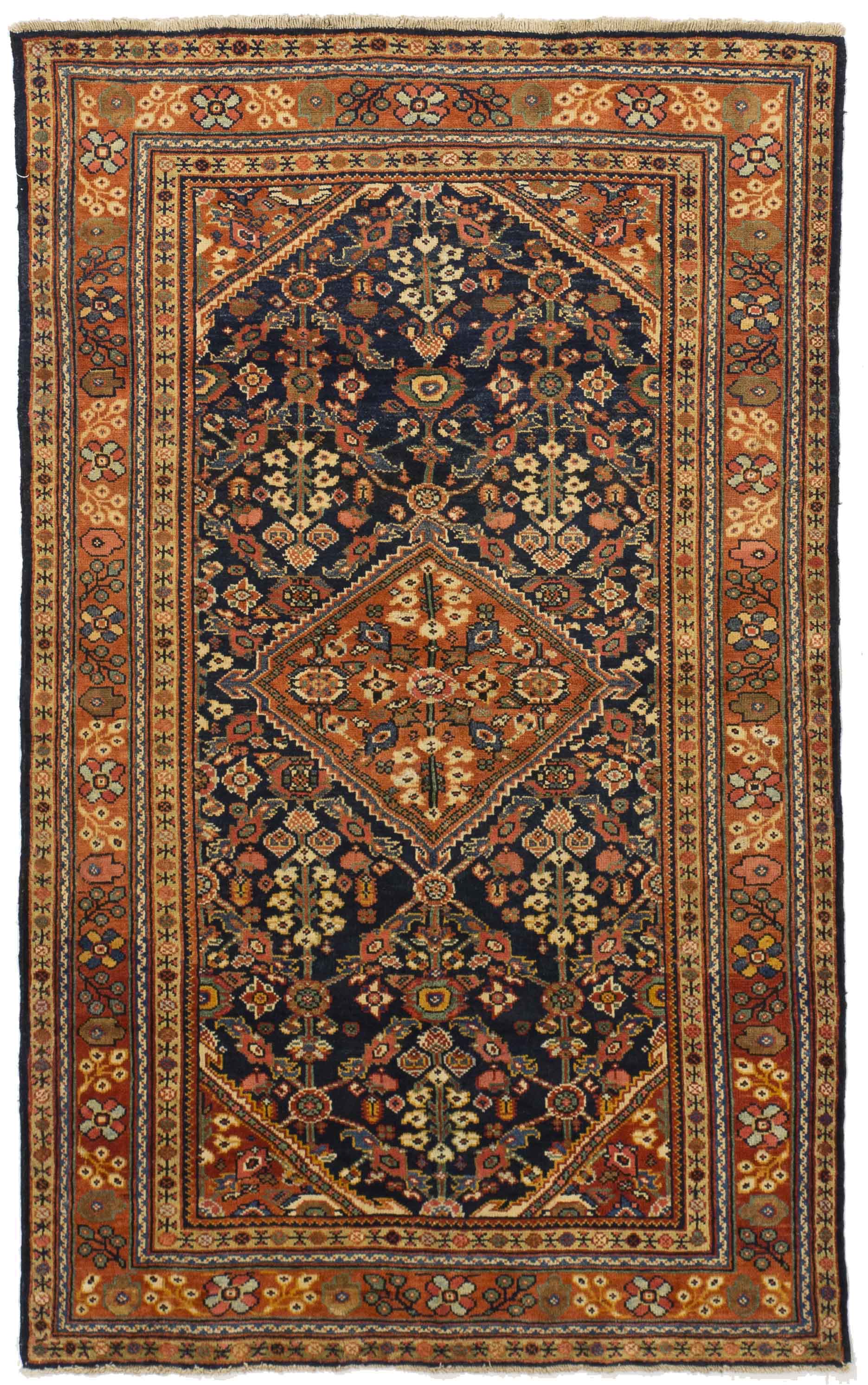 Thumbnail 8 for Antique Persian Mahal Traditional Rug 10700