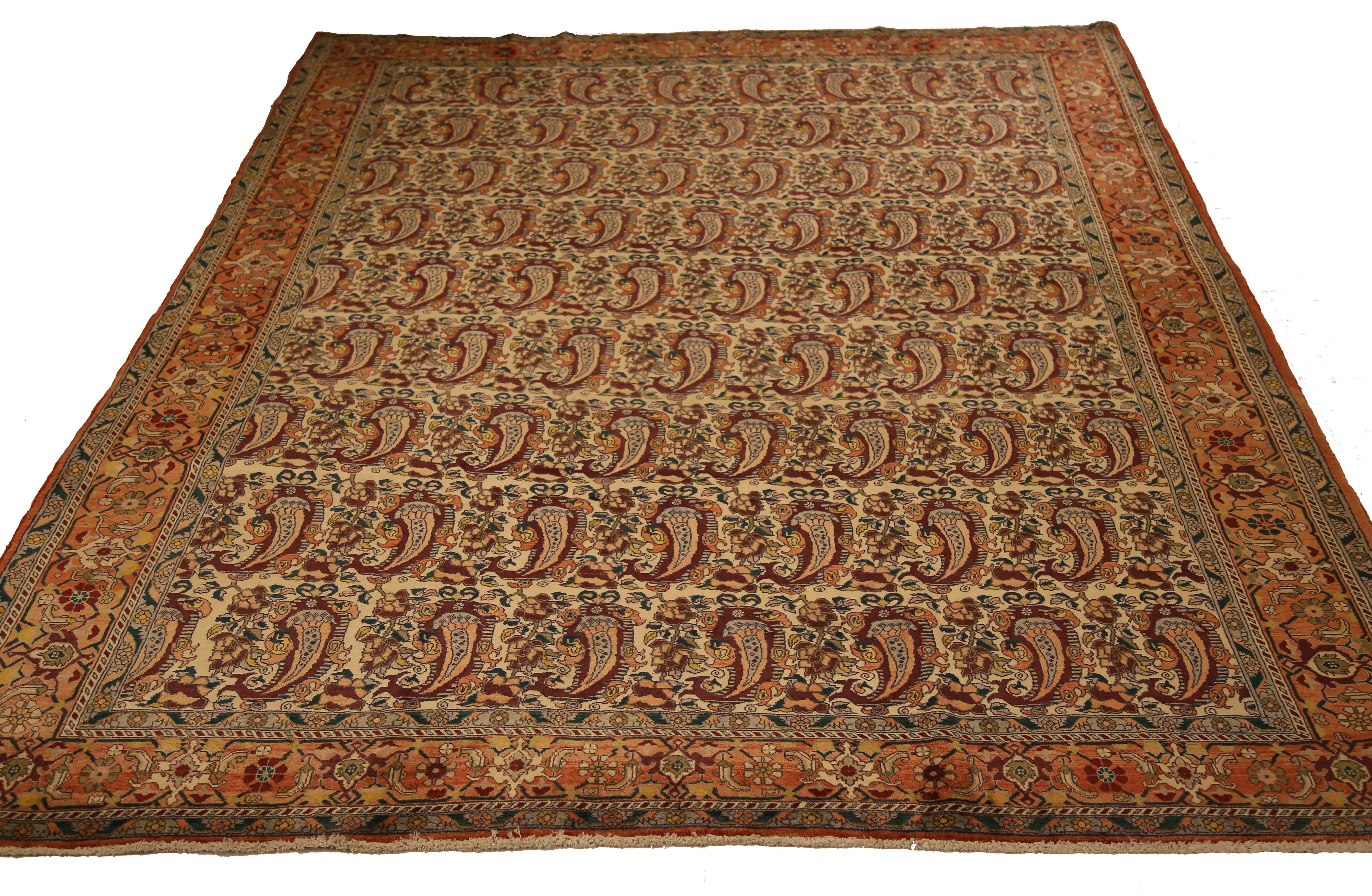 Thumbnail 3 for Antique Persian Sarouk Traditional Rug 10704