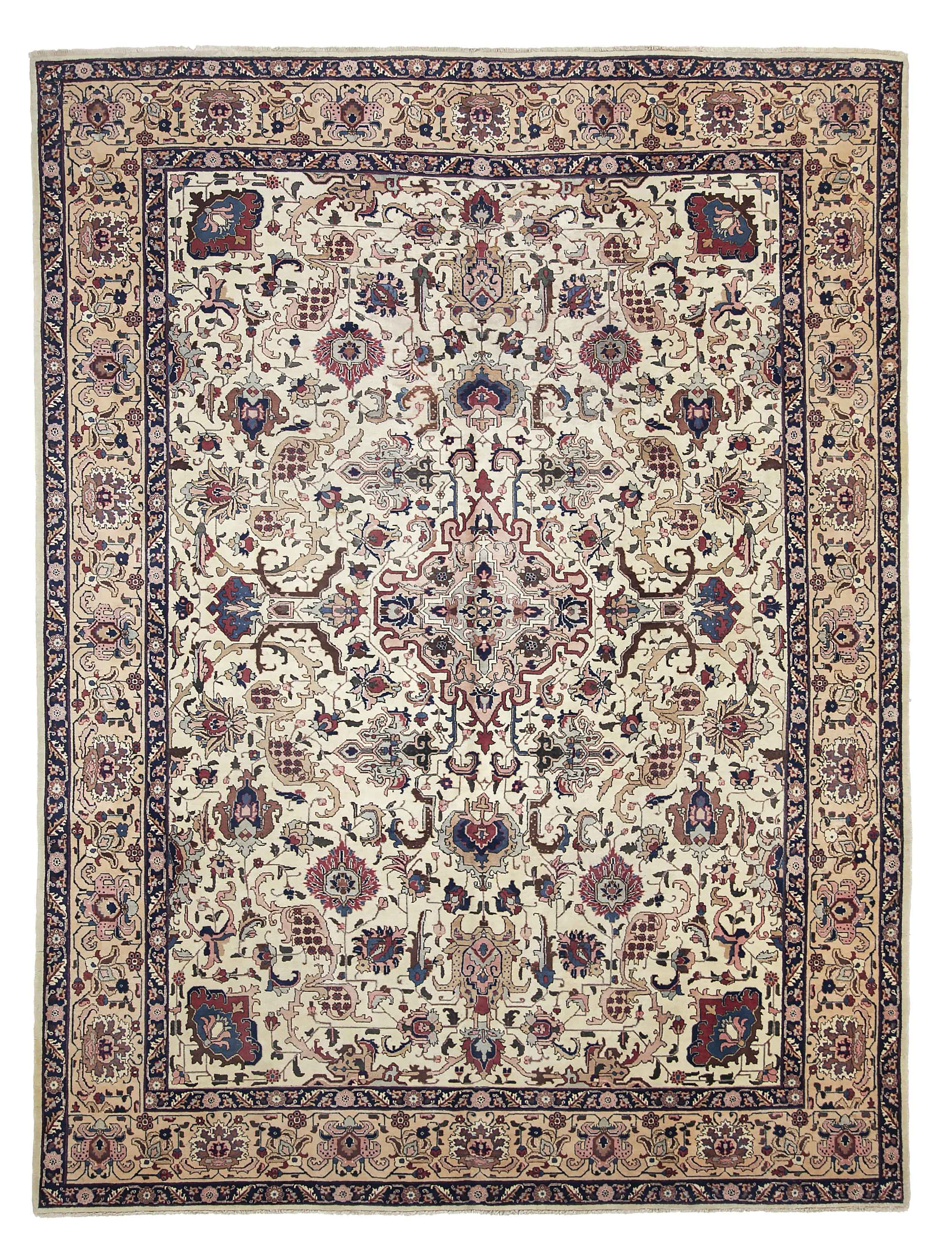 Thumbnail 11 for Antique Persian Tabriz Traditional Rug 10707