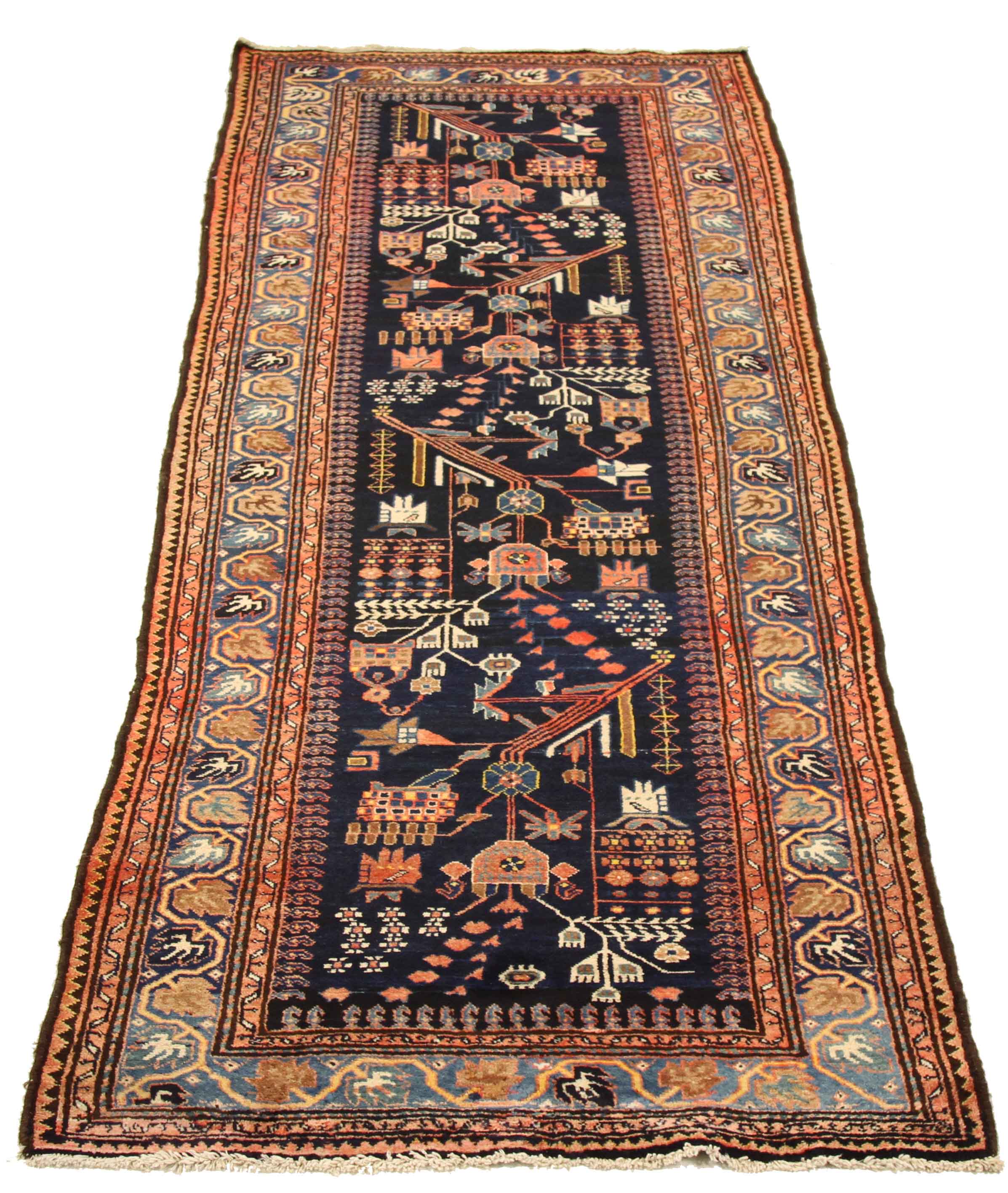 Thumbnail 14 for Antique Persian Malayer Transitional Rug 10708