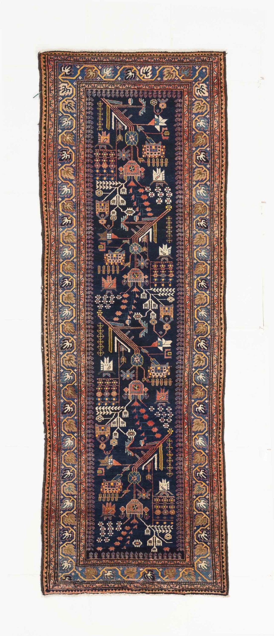 Thumbnail 10 for Antique Persian Malayer Transitional Rug 10708