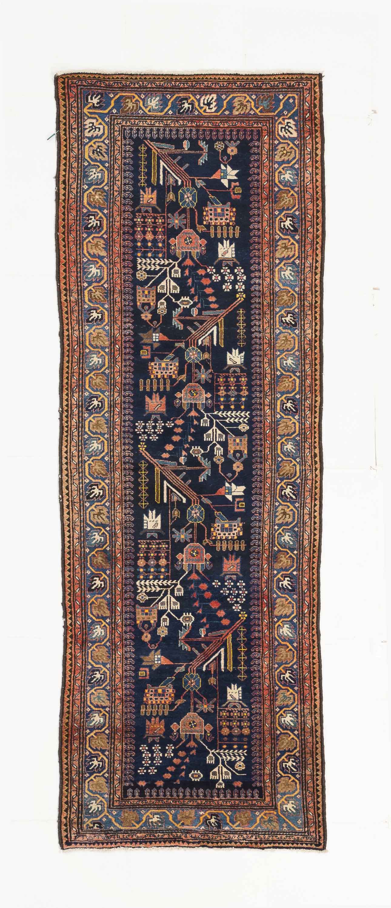 Thumbnail 15 for Antique Persian Malayer Transitional Rug 10708