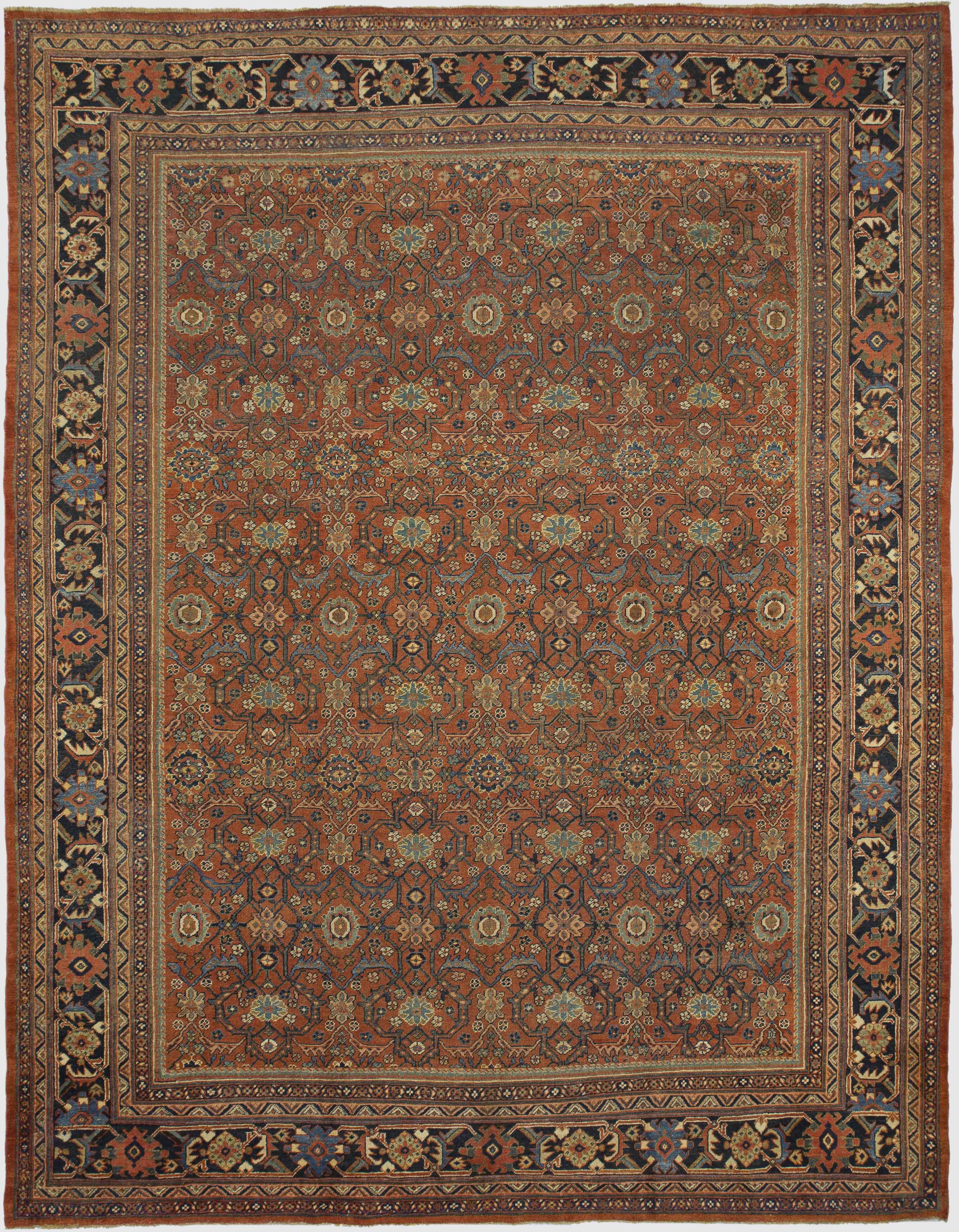 Thumbnail 12 for Antique Persian Sultanabad Traditional Rug 10799