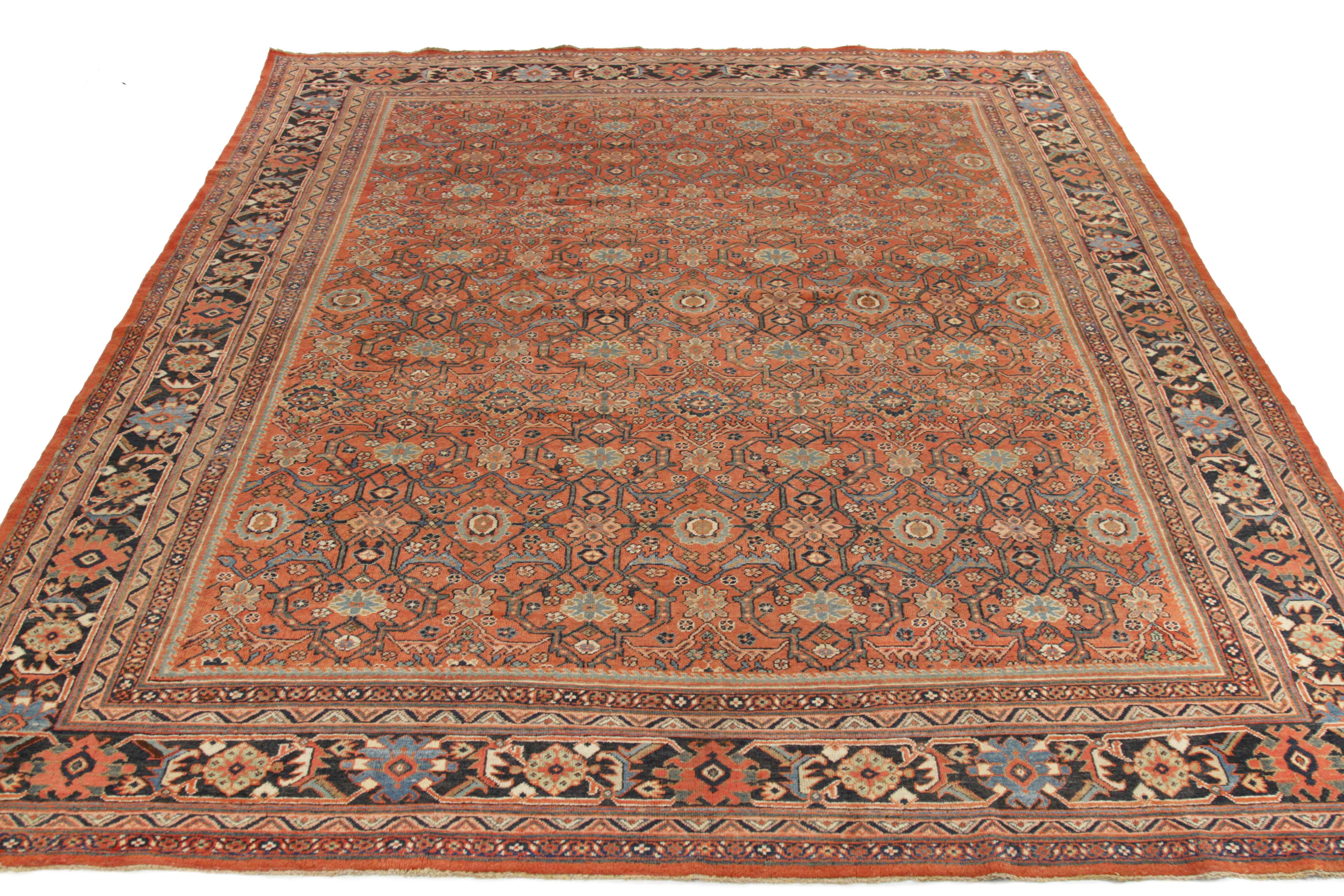 Thumbnail 14 for Antique Persian Sultanabad Traditional Rug 10799