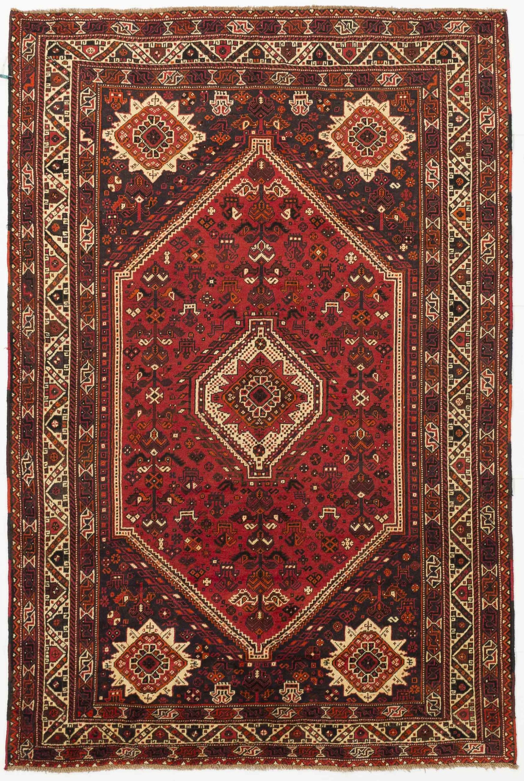 Thumbnail 2 for Antique Persian Shiraz Traditional Rug 10717