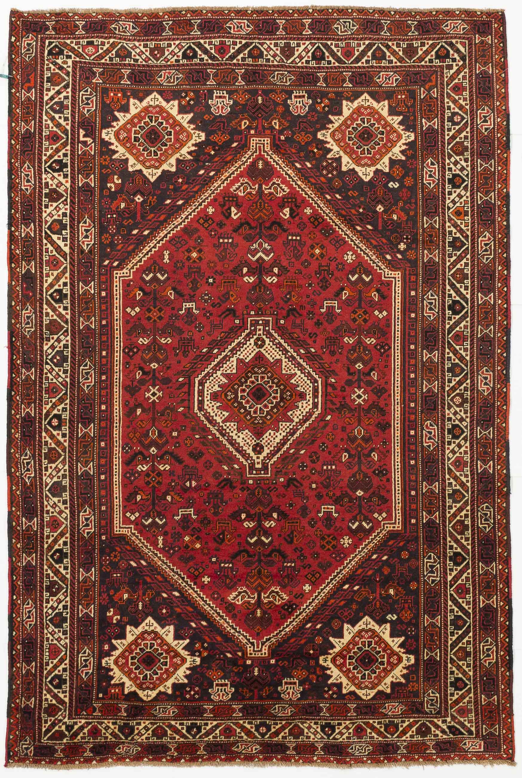 Thumbnail 12 for Antique Persian Shiraz Traditional Rug 10717