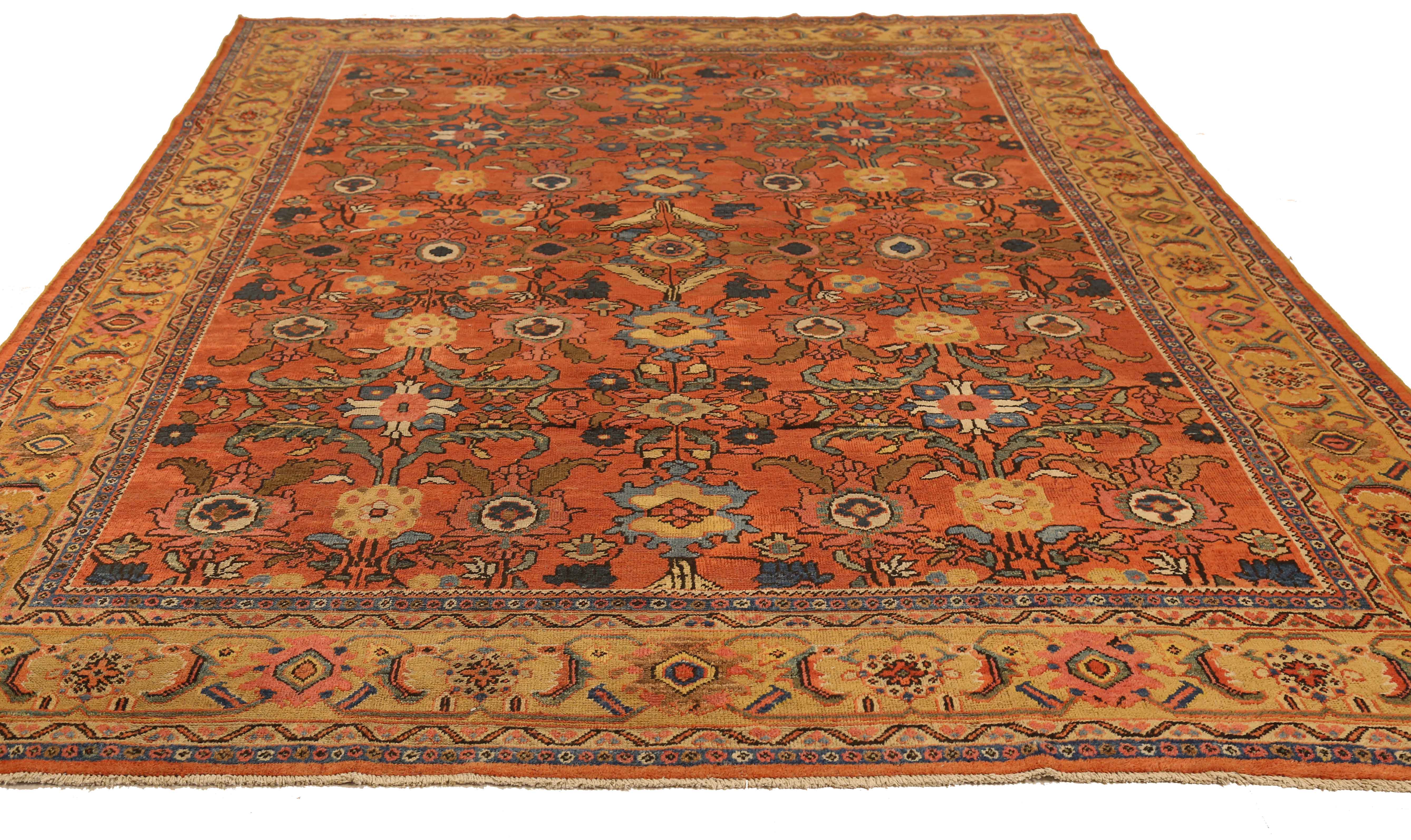 Thumbnail 3 for Antique Persian Mahal Traditional Rug 10831