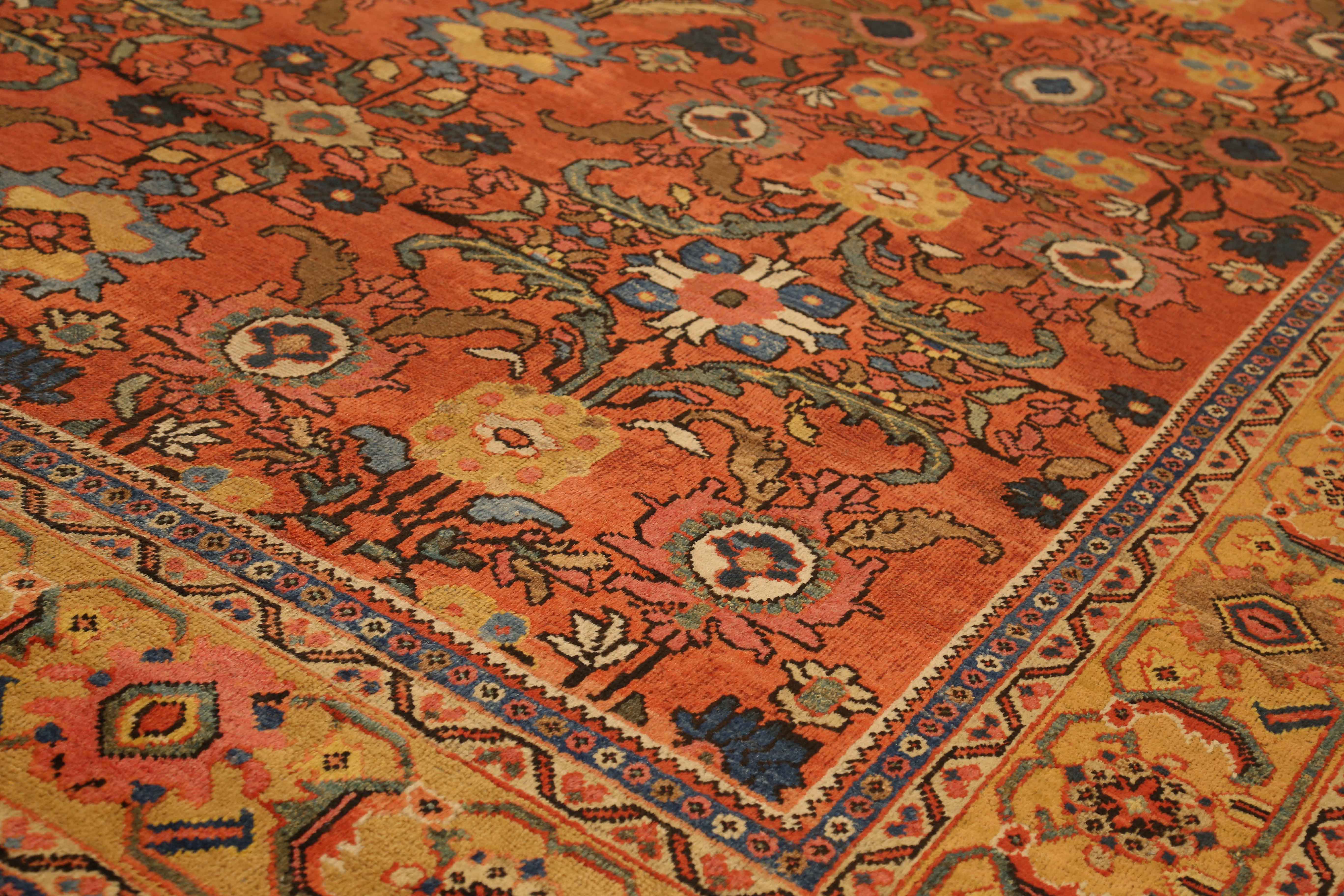 Thumbnail 6 for Antique Persian Mahal Traditional Rug 10831