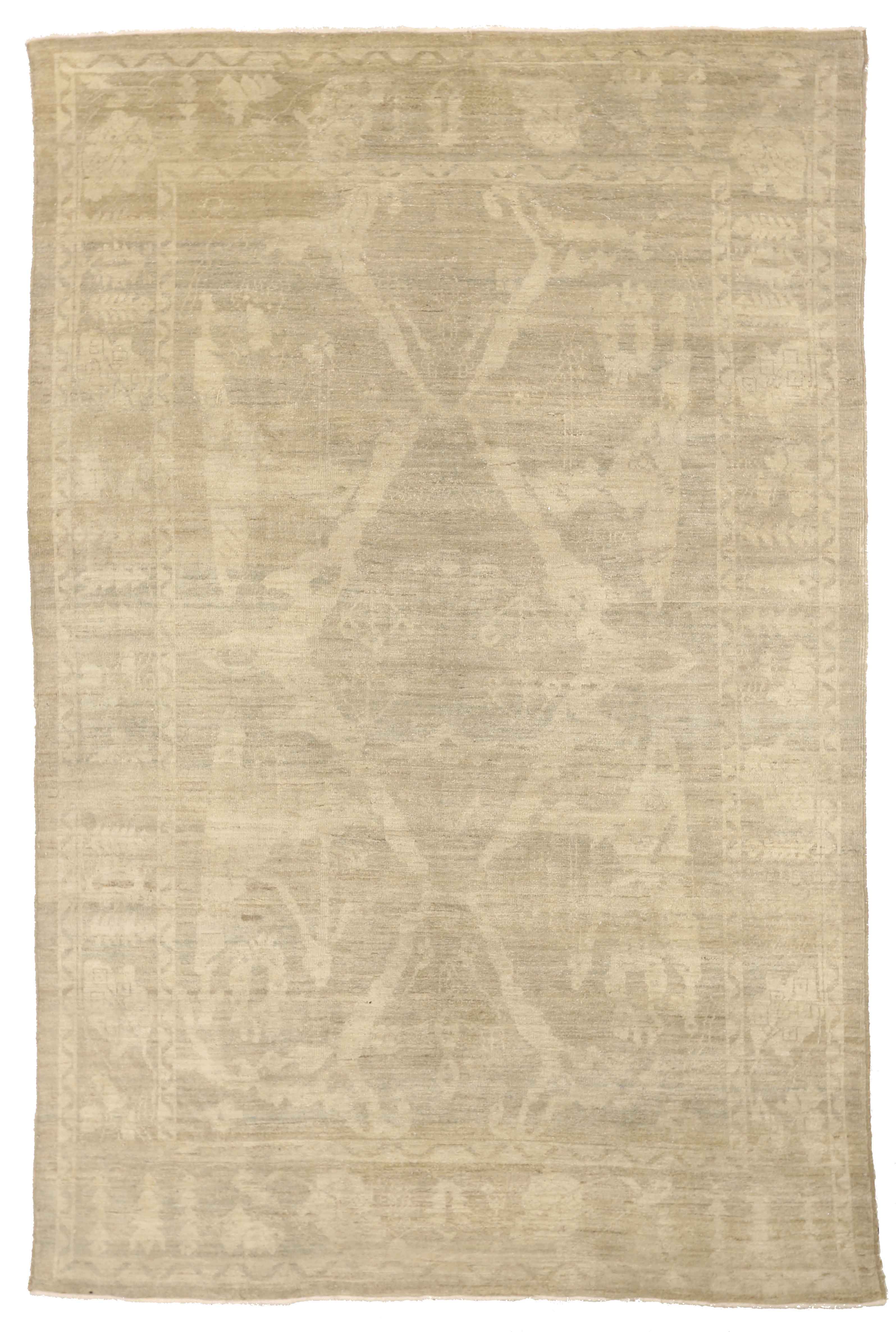 Thumbnail 7 for Persian Sultanabad Transitional Rug 65799