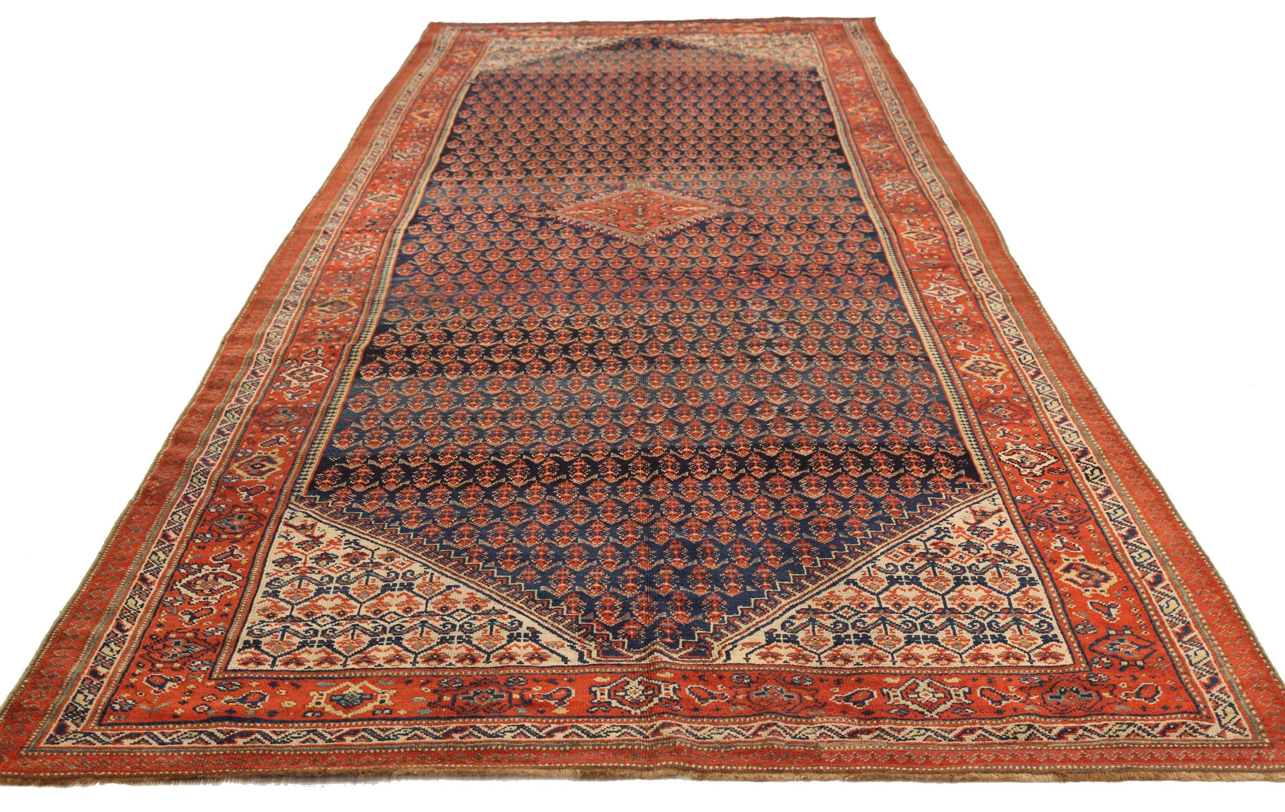 Thumbnail 14 for Antique Persian Malayer Traditional Rug 10724