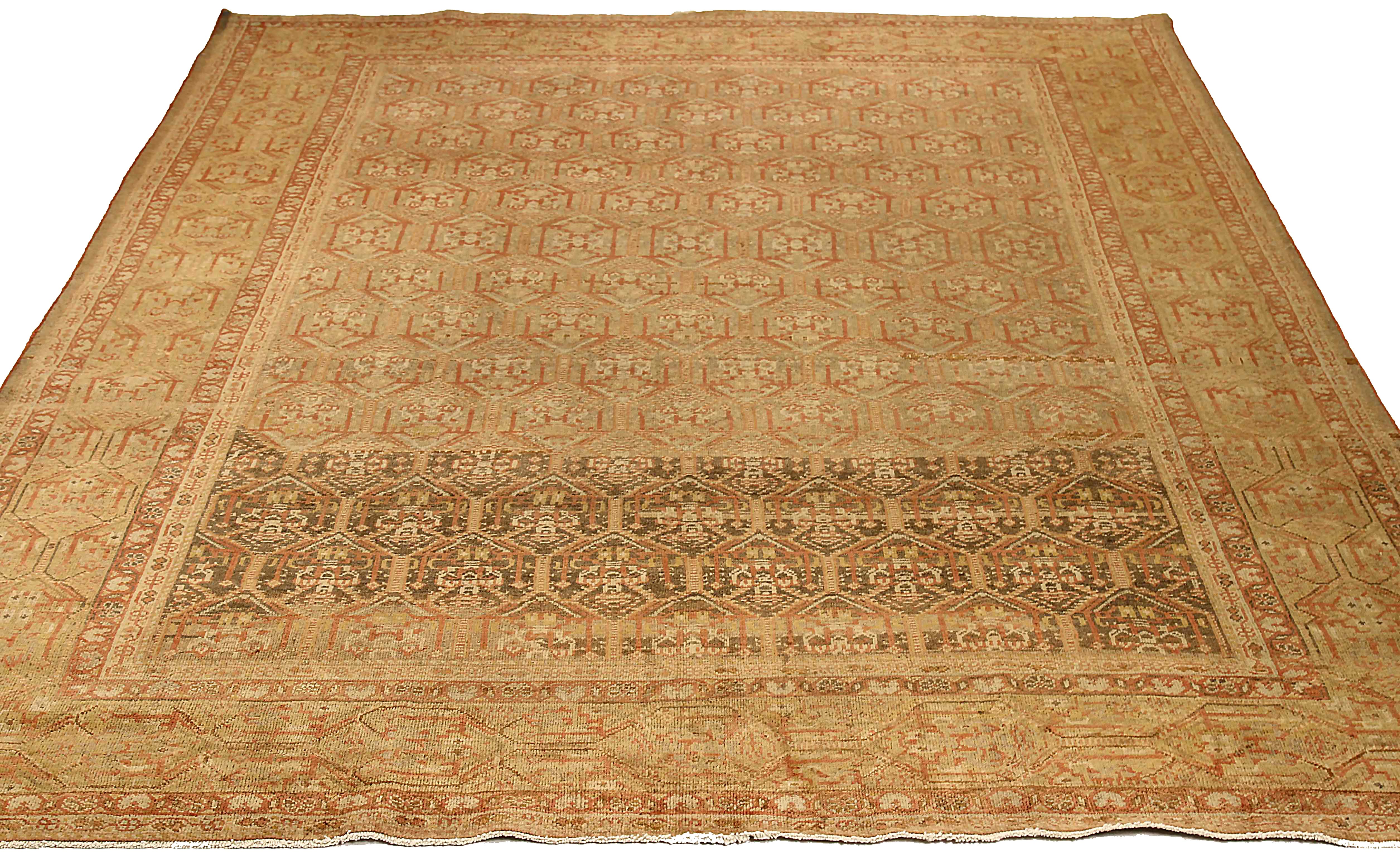 Thumbnail 5 for Antique Persian Mahal Transitional Rug 65491