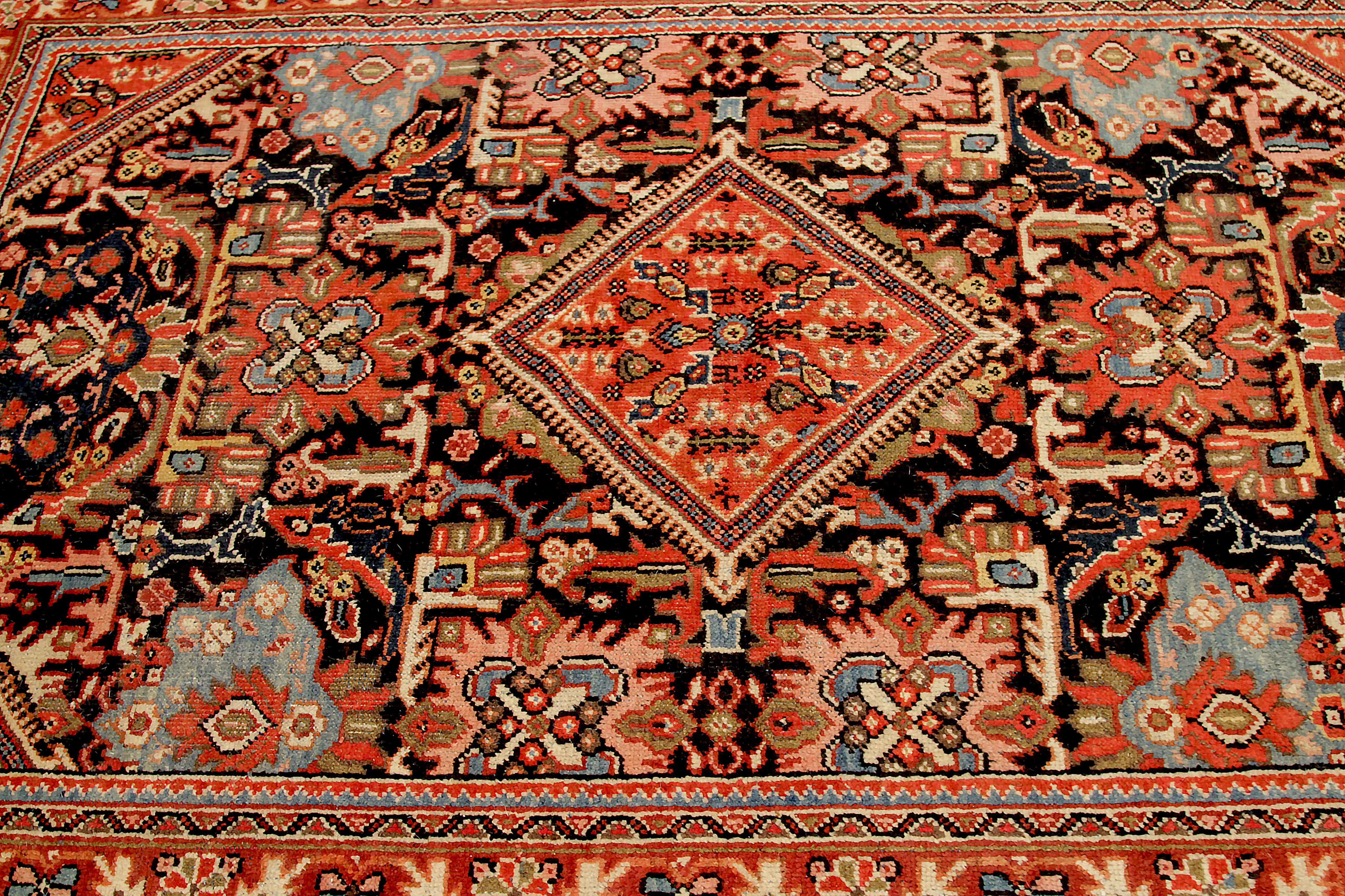 Thumbnail 4 for Antique Persian Mahal Traditional Rug 10733