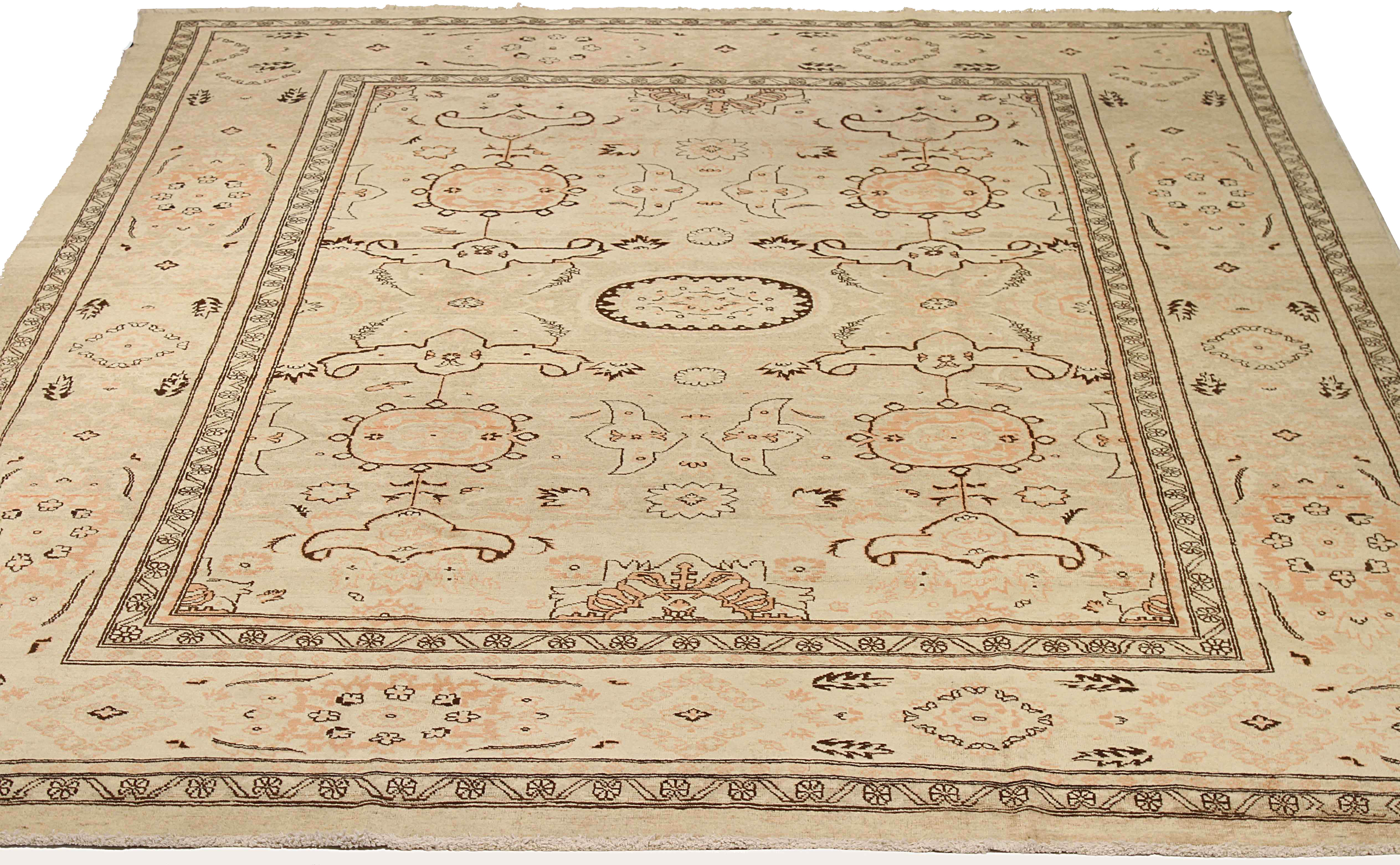 Thumbnail 2 for Antique Persian Tabriz Transitional Rug 10840