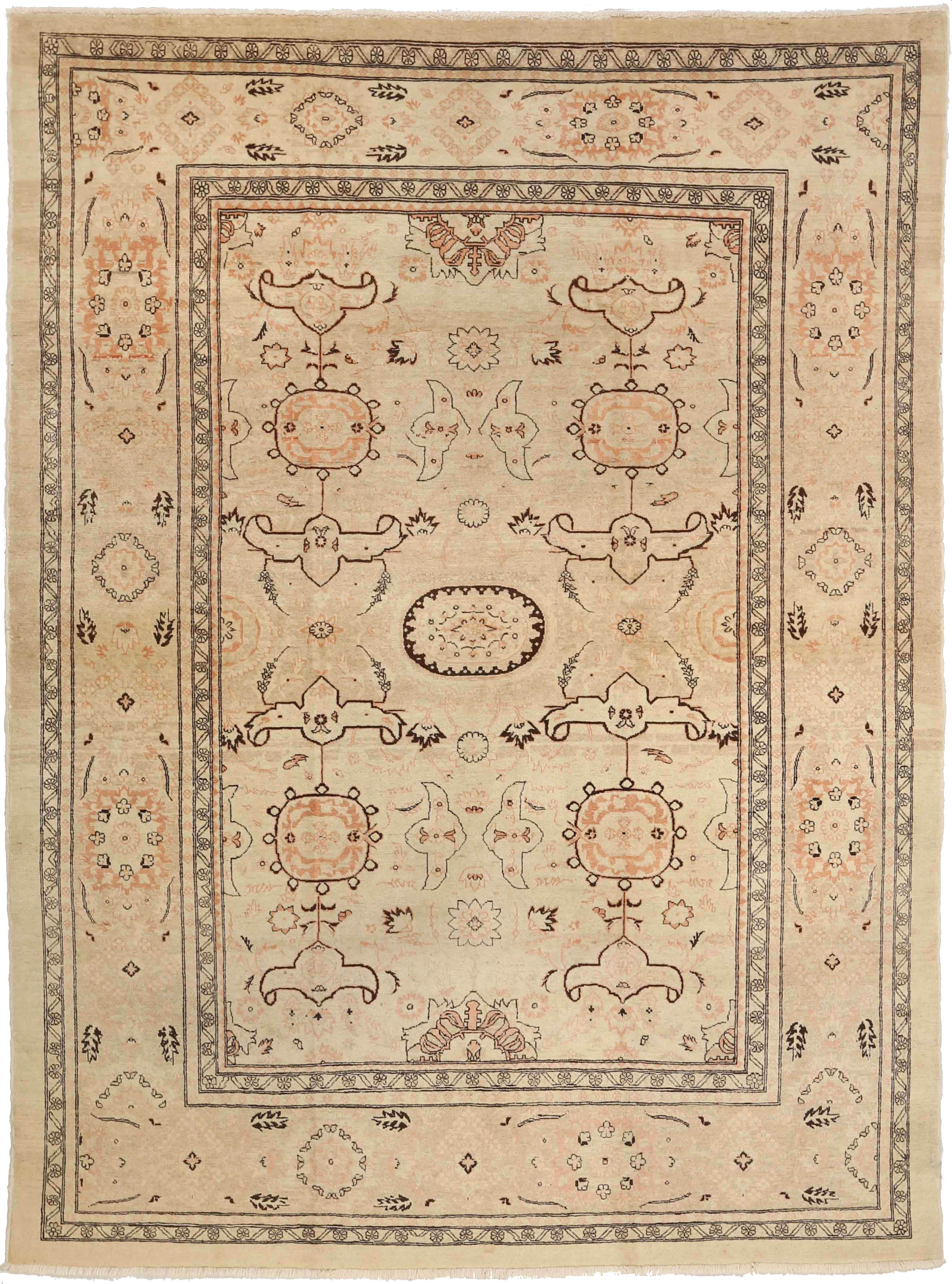 Thumbnail 4 for Antique Persian Tabriz Transitional Rug 10840