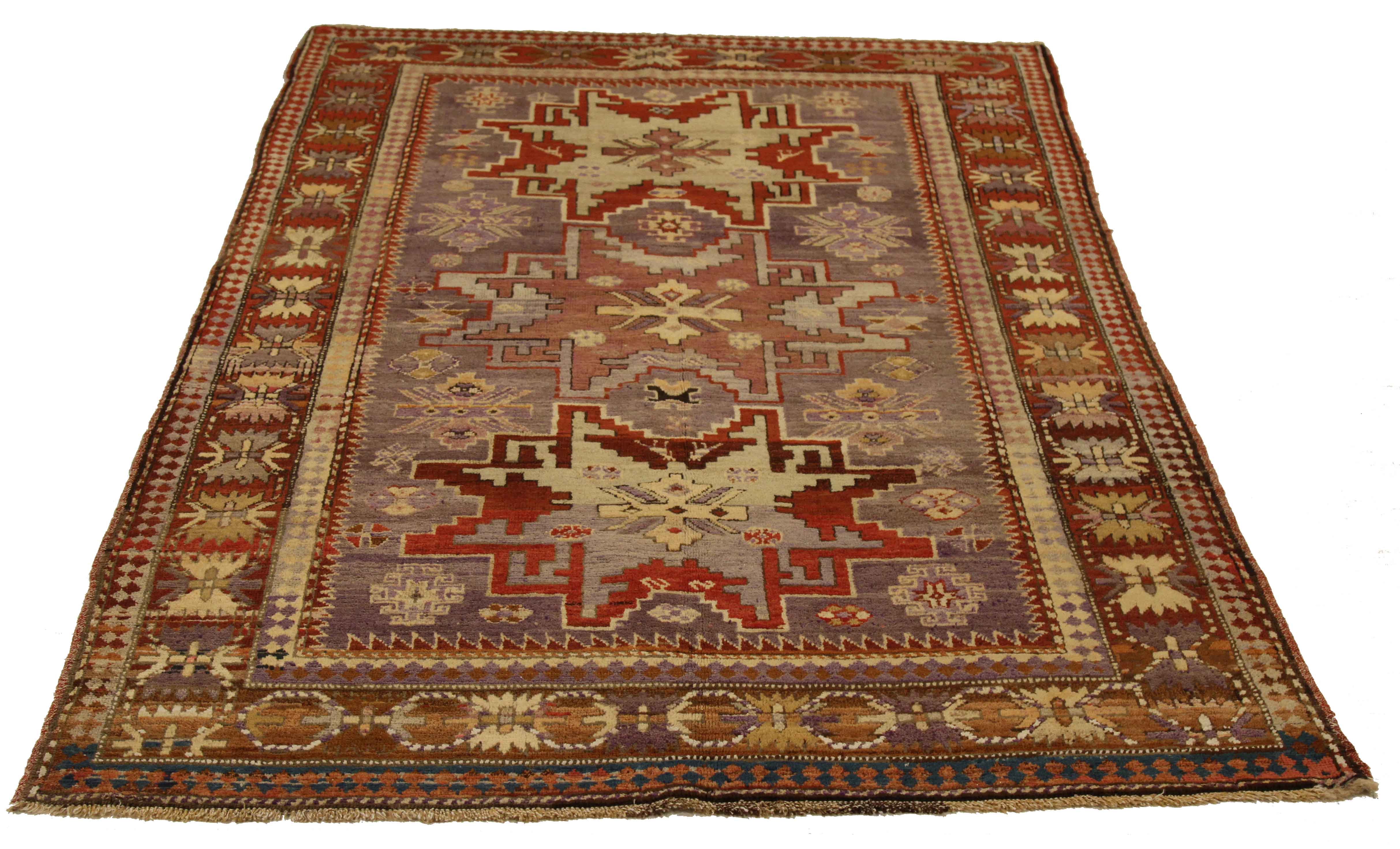 Thumbnail 10 for Antique Russia Kazakhstan Traditional Rug 10744