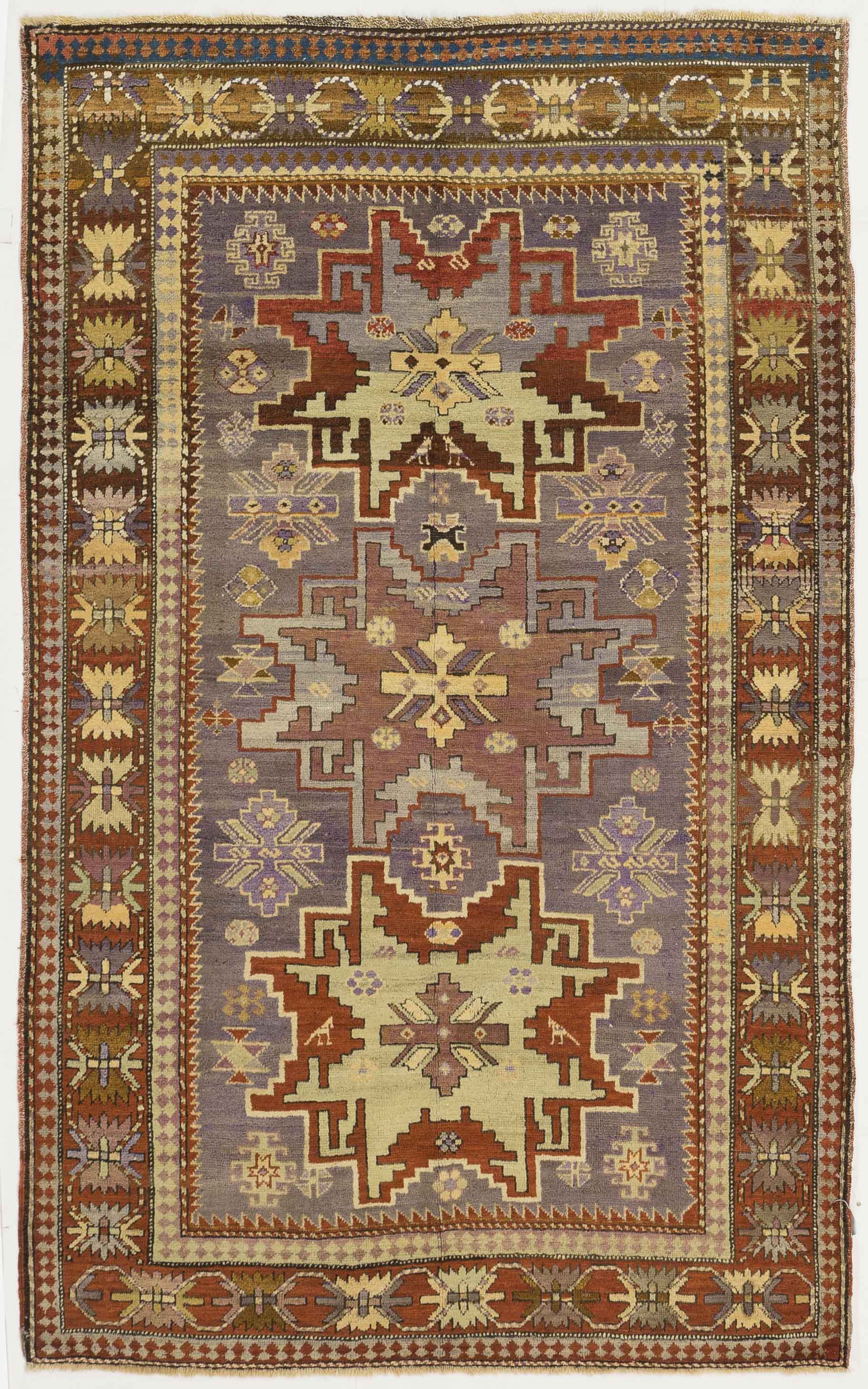 Thumbnail 13 for Antique Russia Kazakhstan Traditional Rug 10744