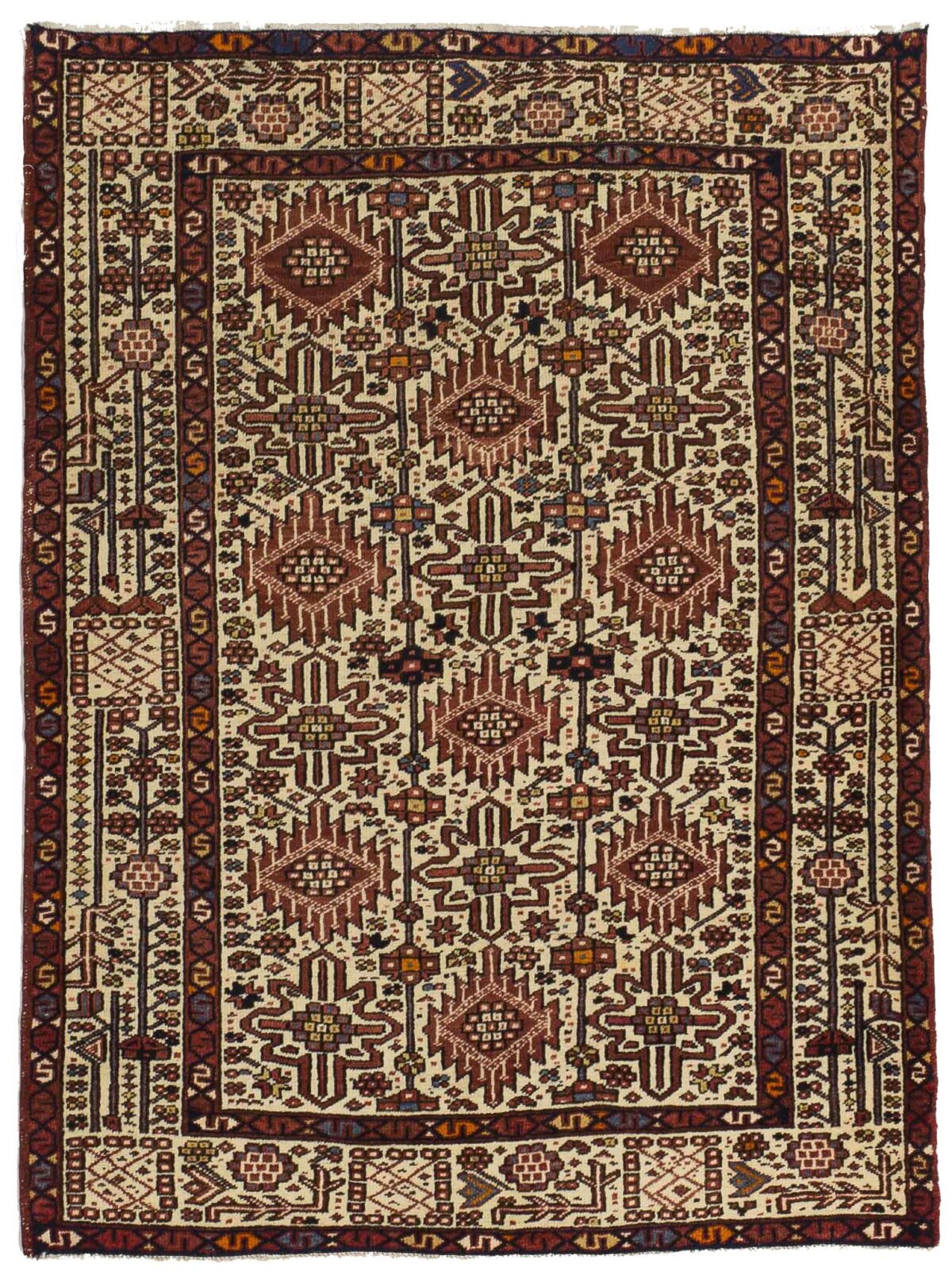 Thumbnail 12 for Antique Persian Heriz Transitional Rug 10867