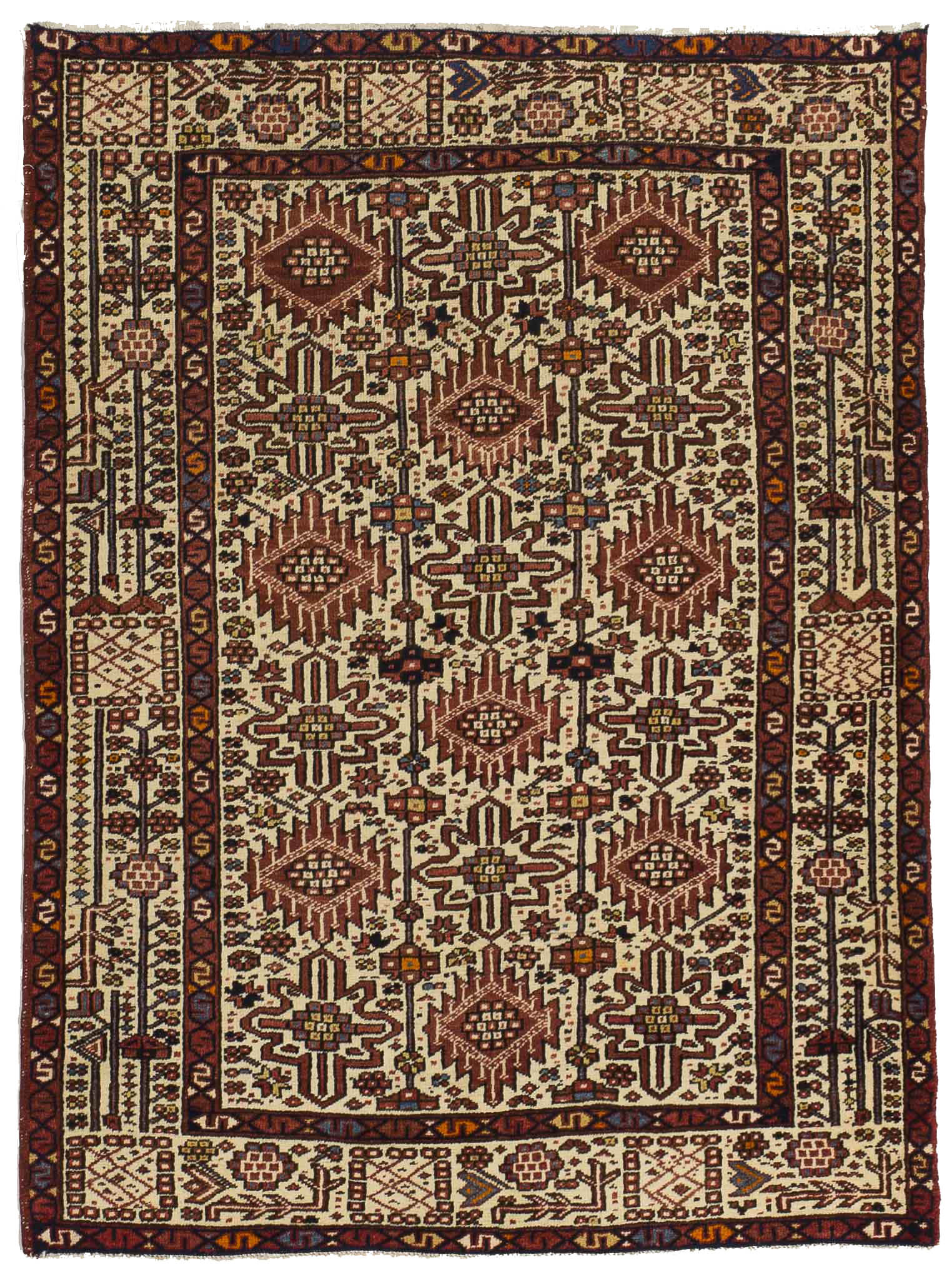 Thumbnail 11 for Antique Persian Heriz Transitional Rug 10867